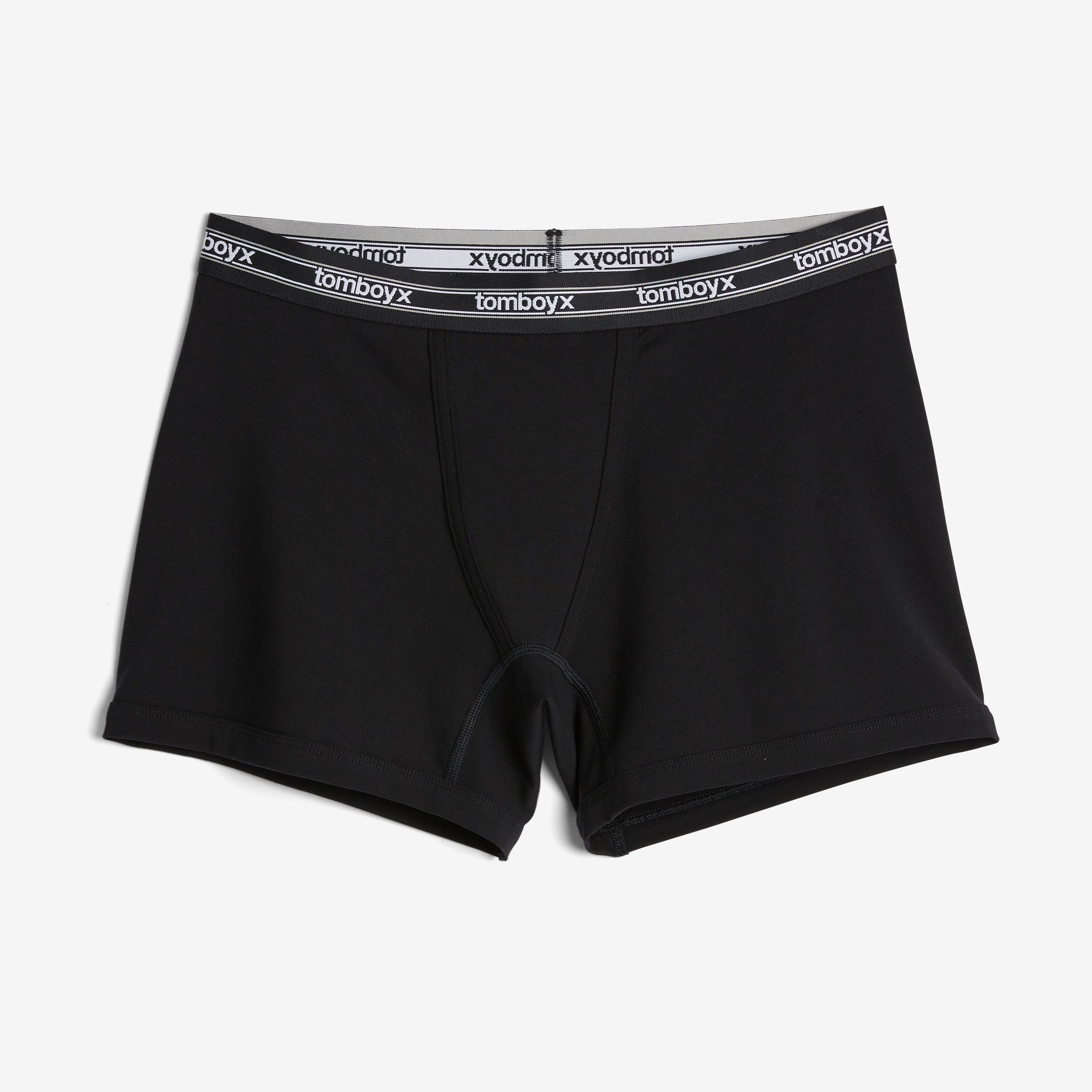 4.5" Trunks - Black Retro Logo