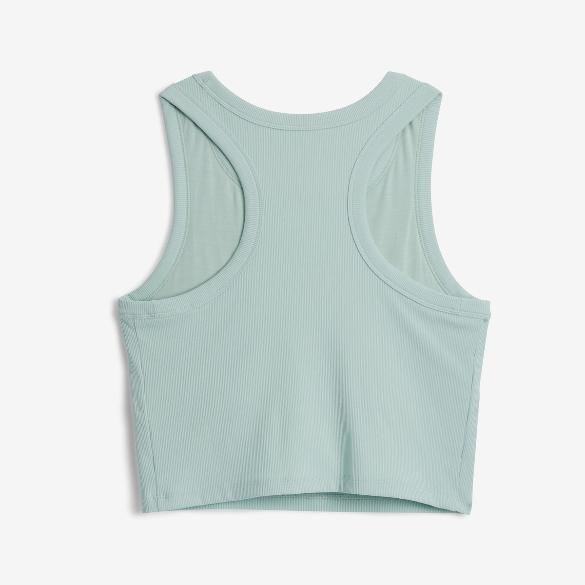 Bamboo Rib Bra Top - Retro Stripe Blue