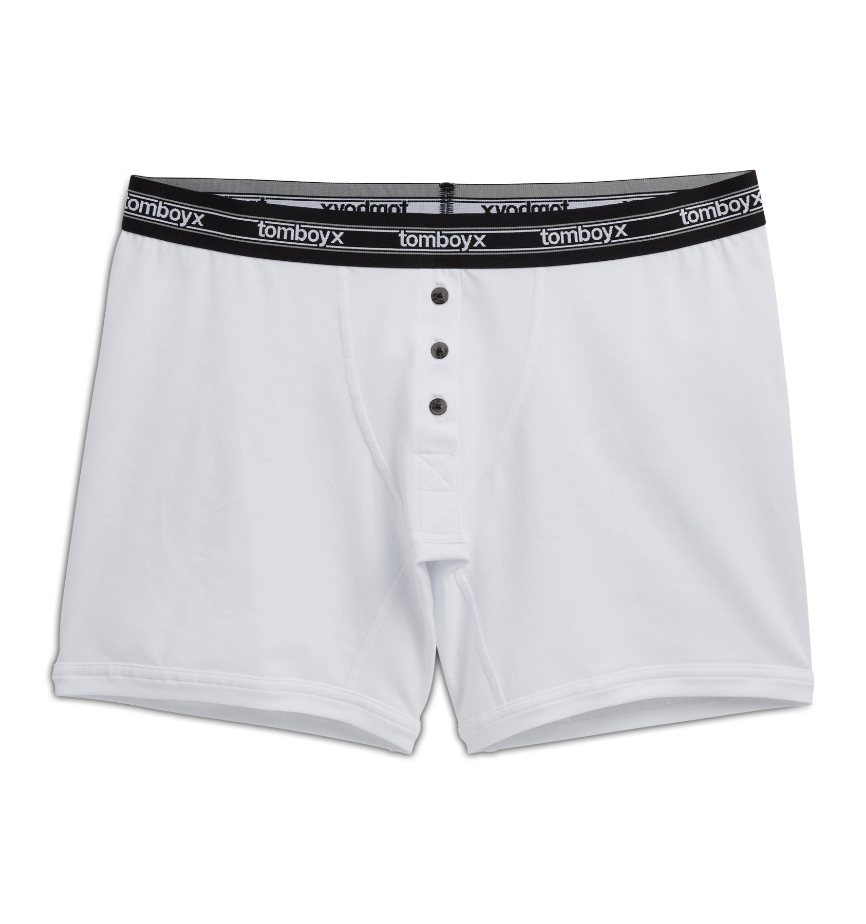 6" Fly Boxer Briefs - Retro White