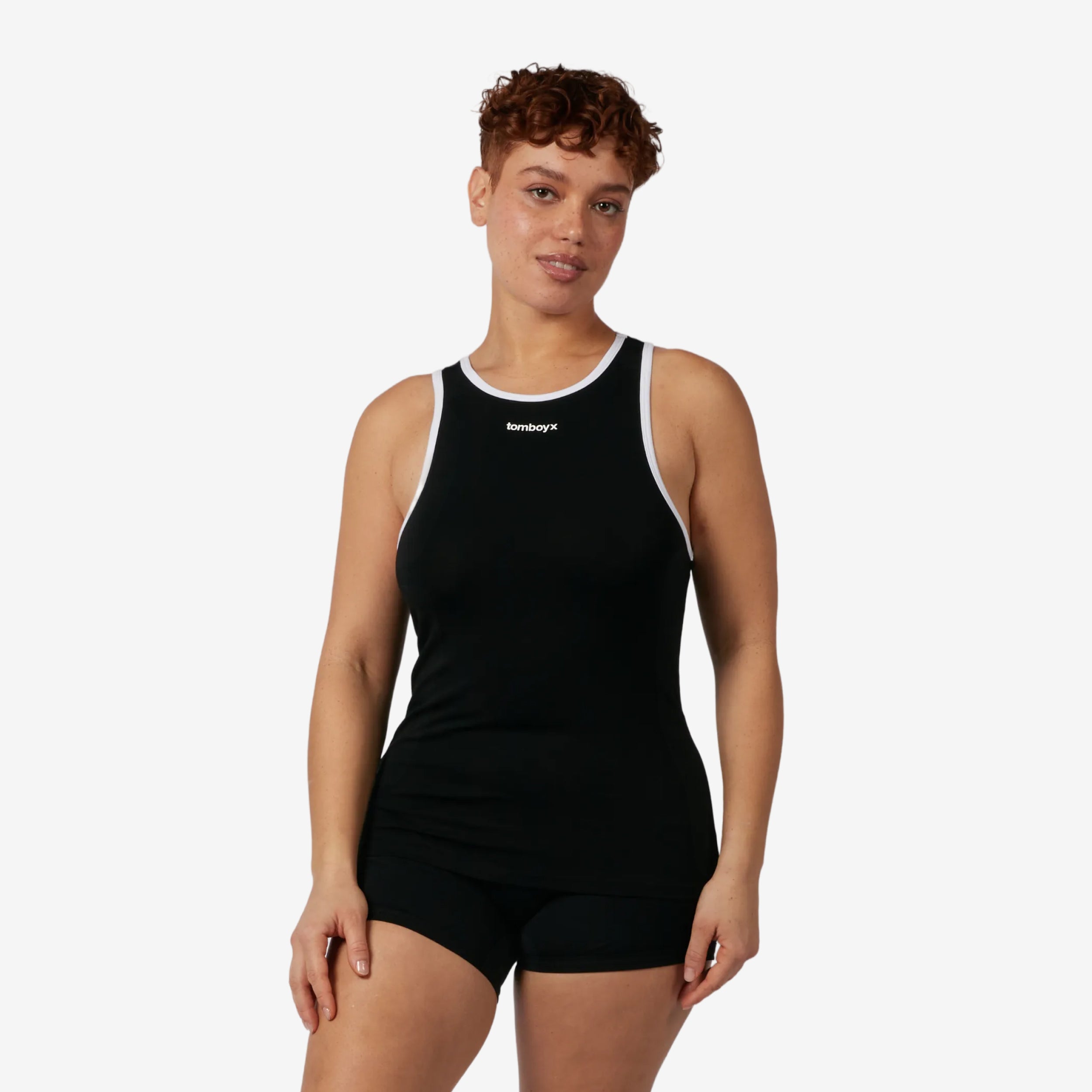 Cotton Ringer Tank - Black