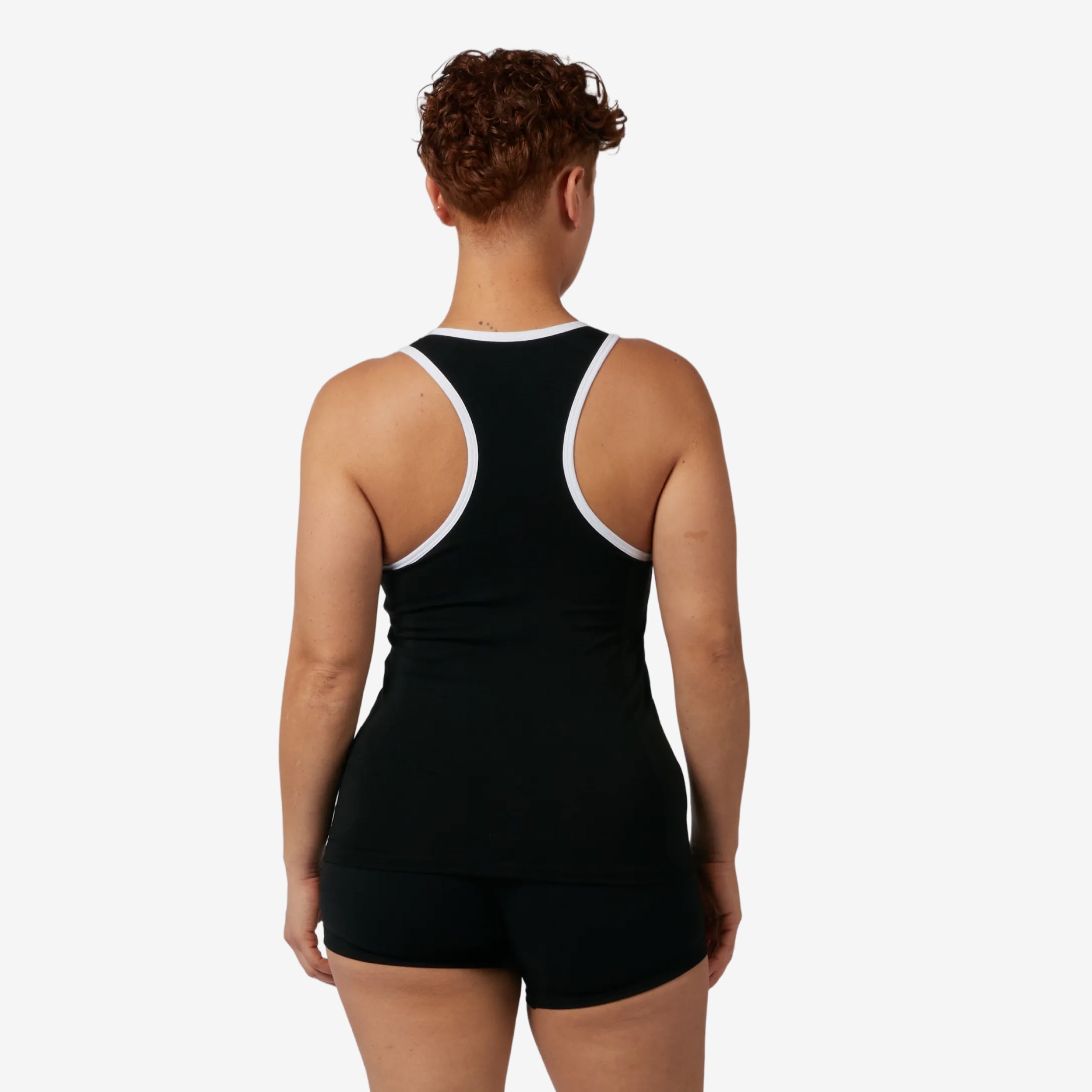 Cotton Ringer Tank - Black