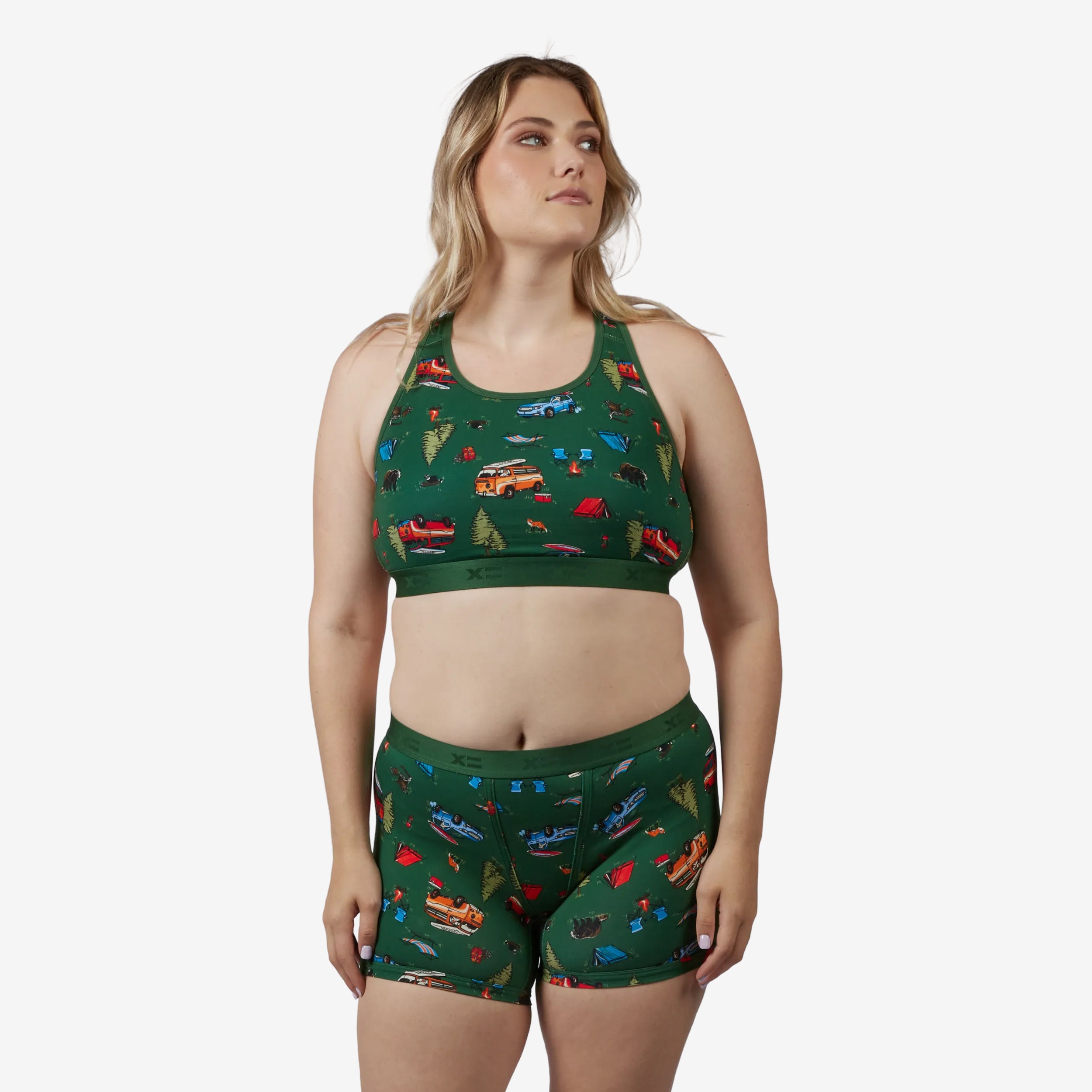 Model: Natalie is 5'11" and wears a Medium