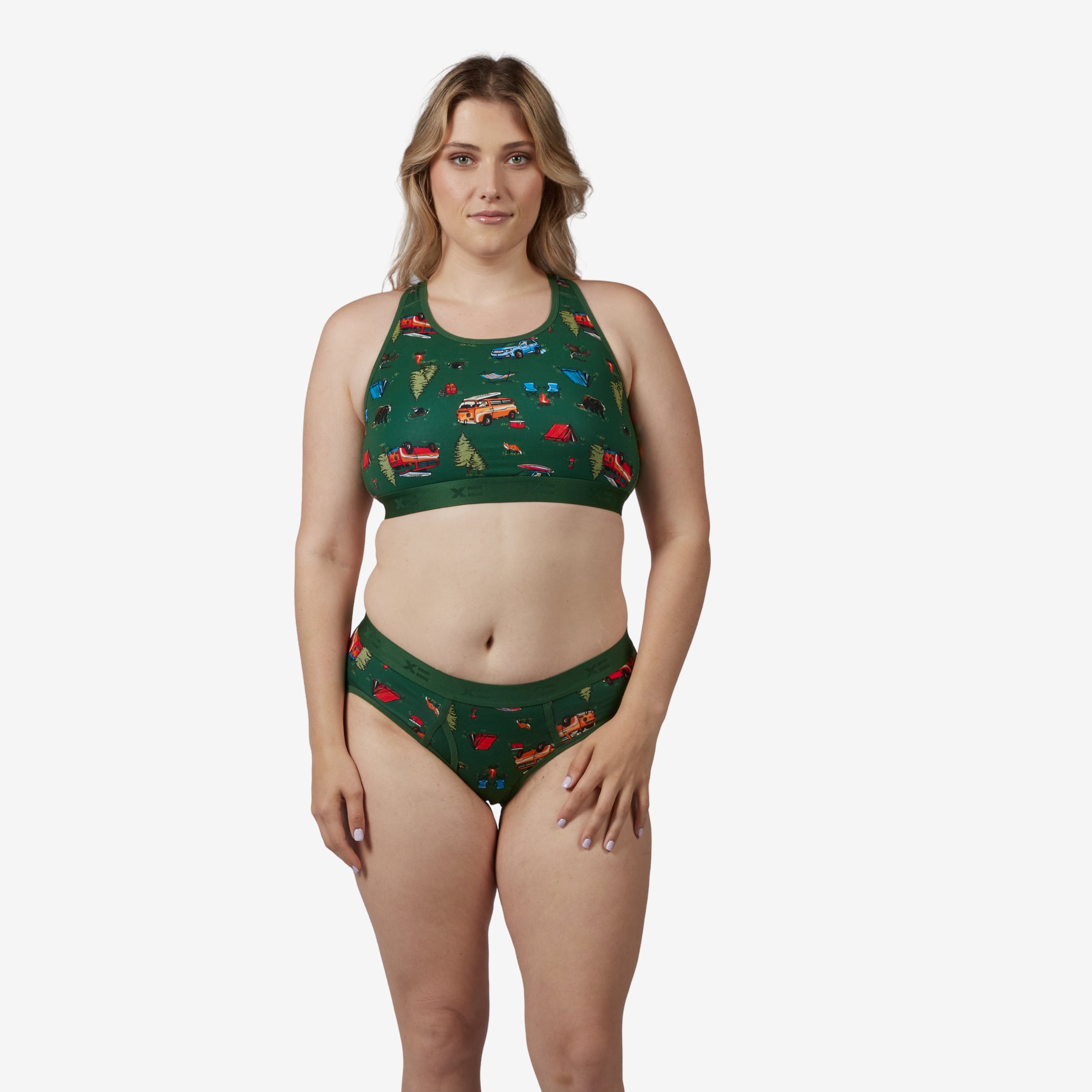 Model: Natalie is 5'11" and wears a Medium