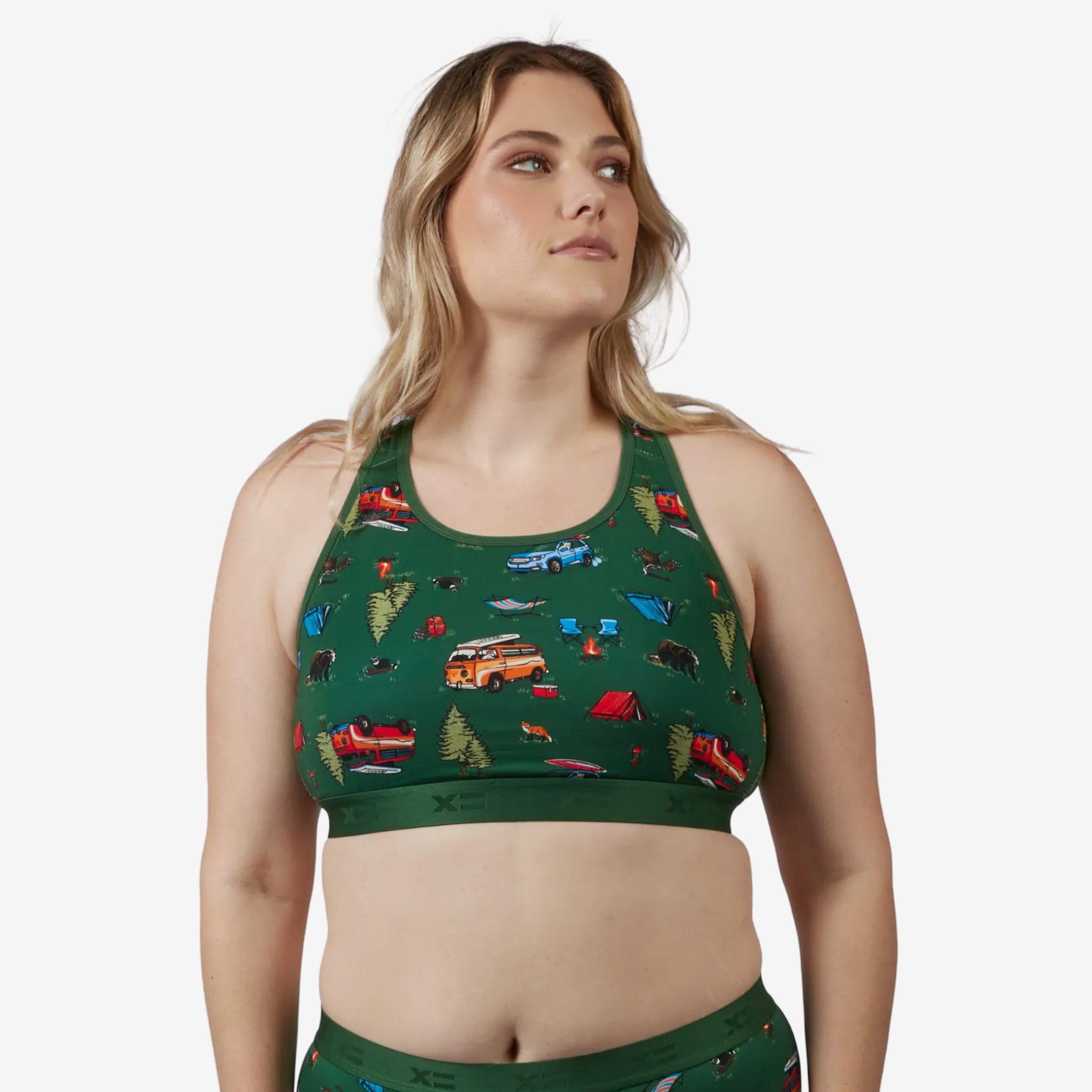 Model: Natalie is 5'11" and wears a Medium