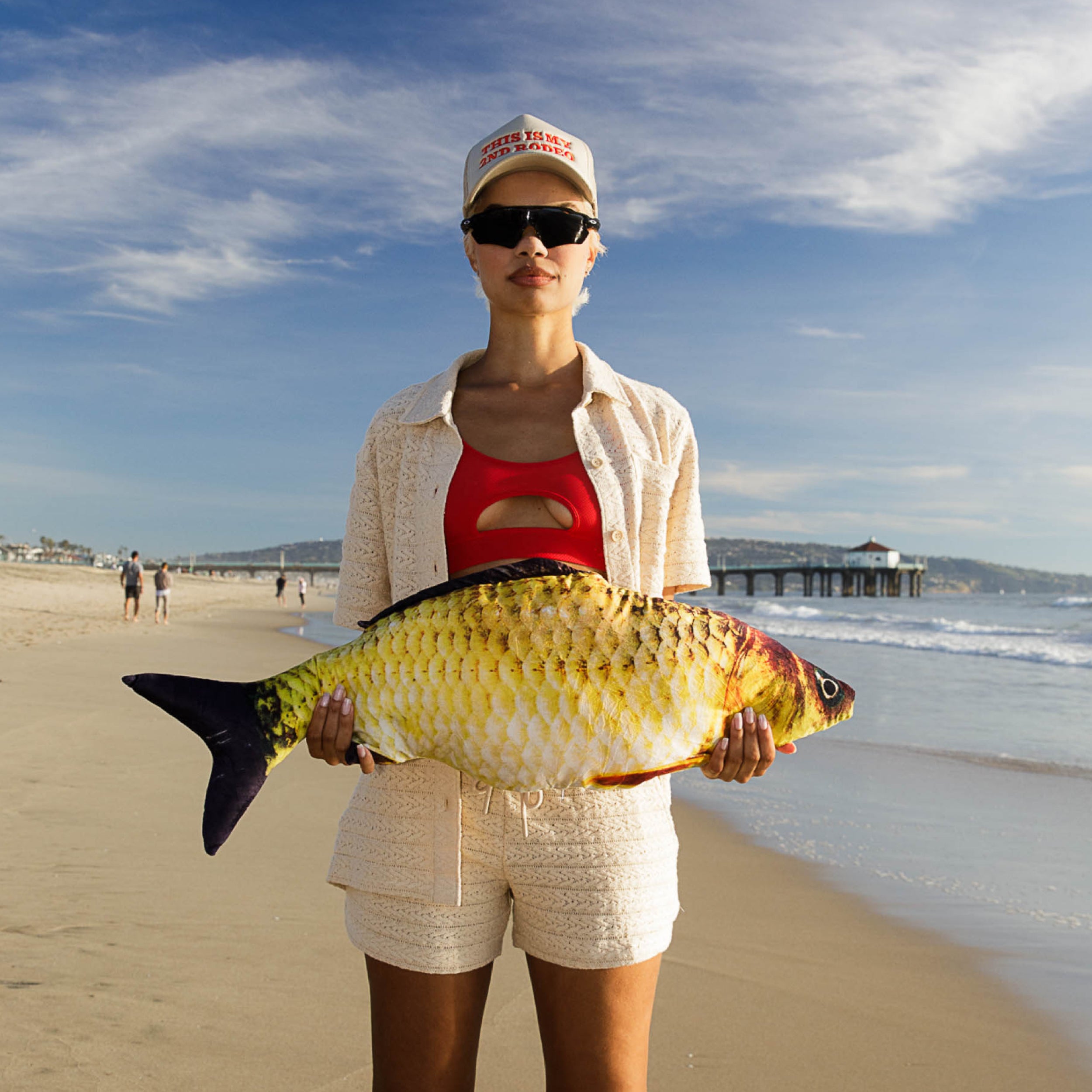 Crochet Cabana Shirt - Sandshell