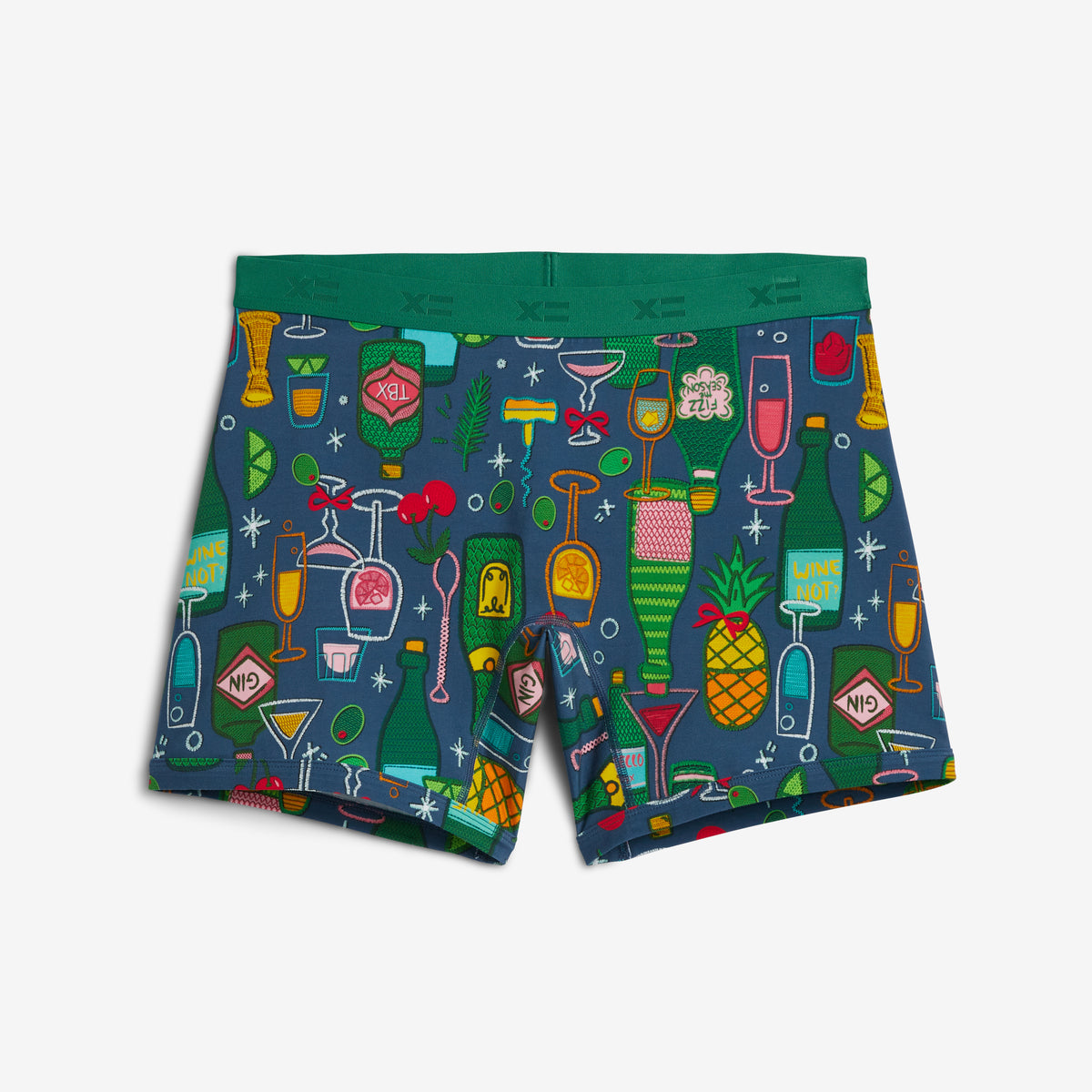 6" No Fly Boxer Briefs - Shaken and Bright