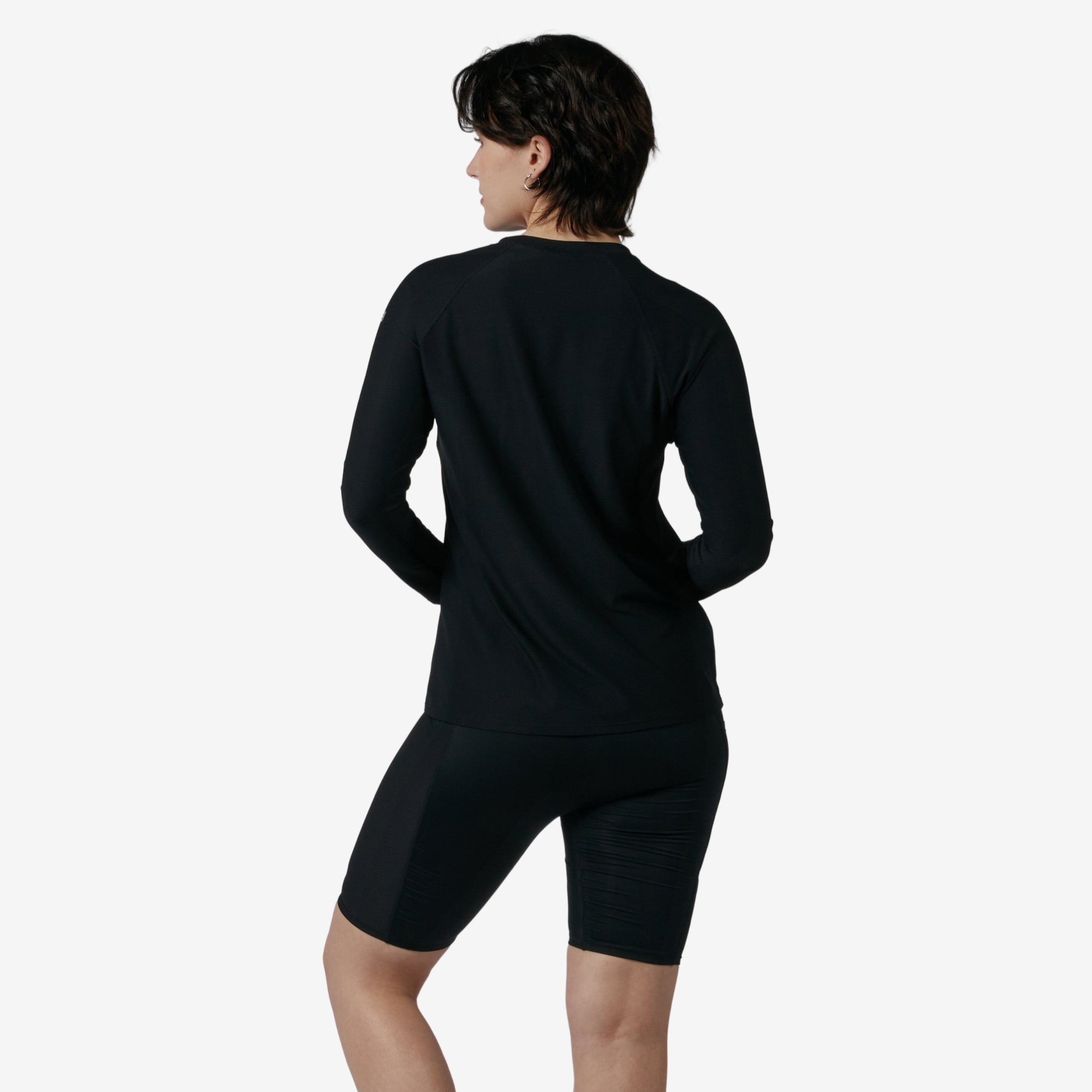 Swim Solarmesh Long Sleeve Sun Guard - Black