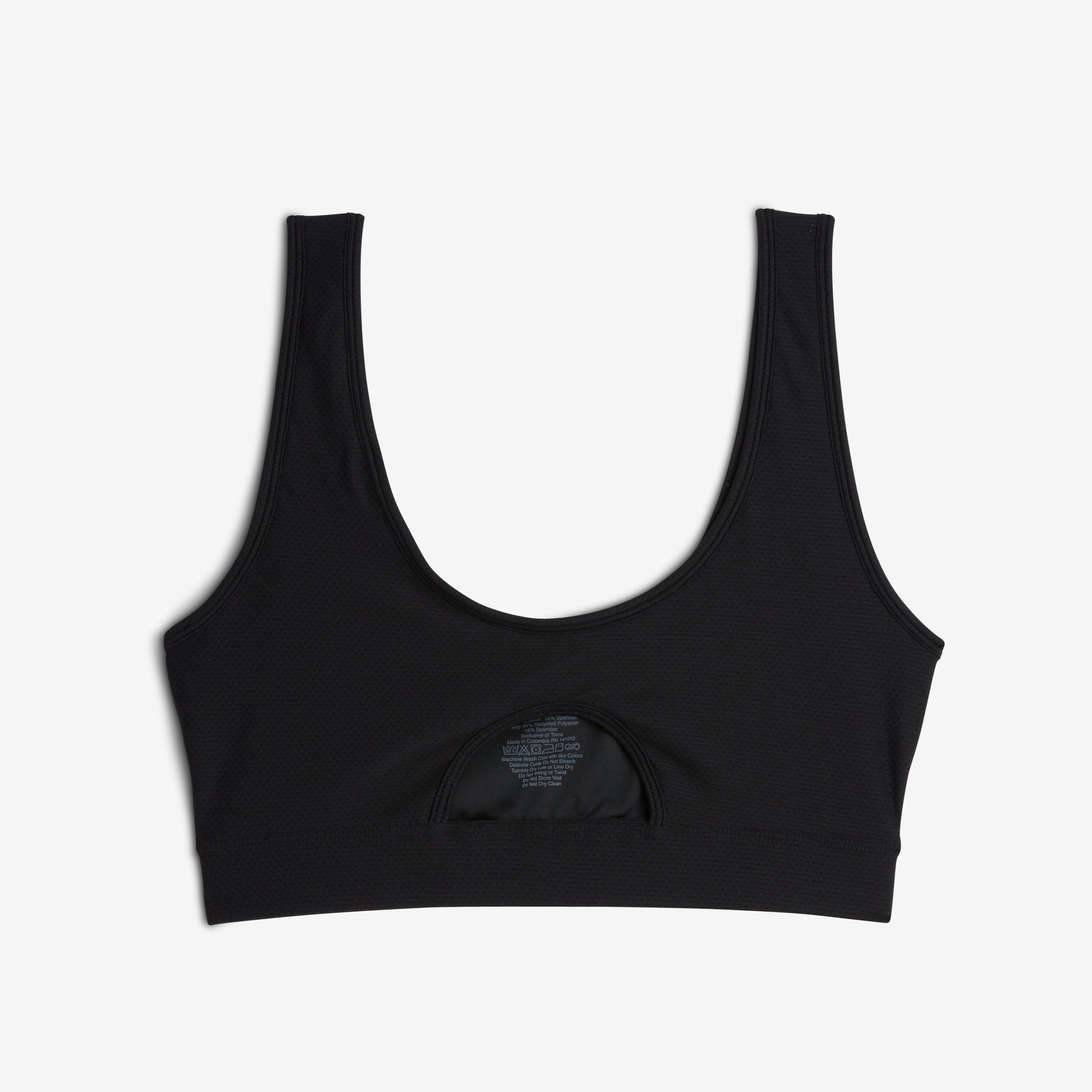 Swim Solarmesh Peekaboo Top - Black