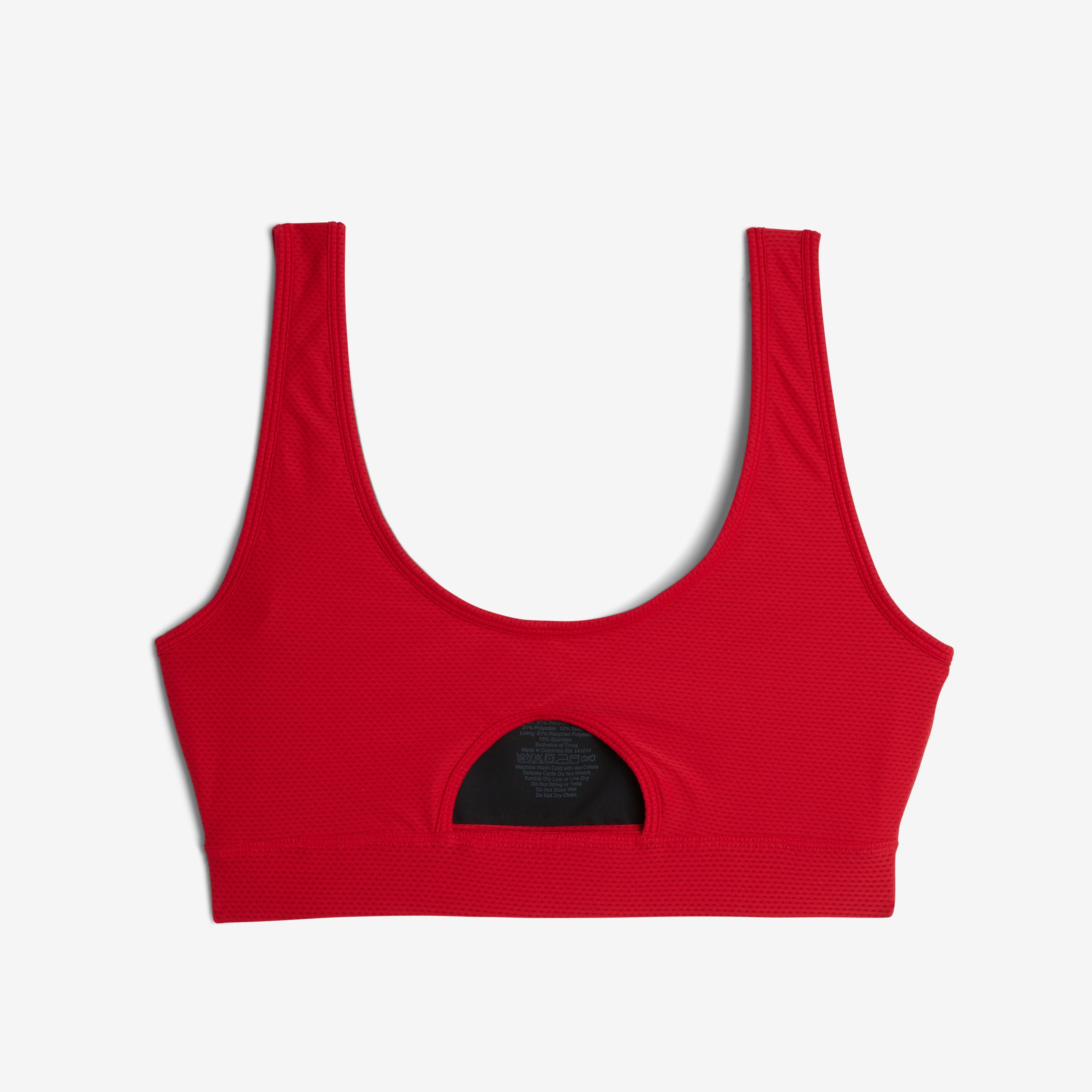 Swim Solarmesh Peekaboo Top - Red