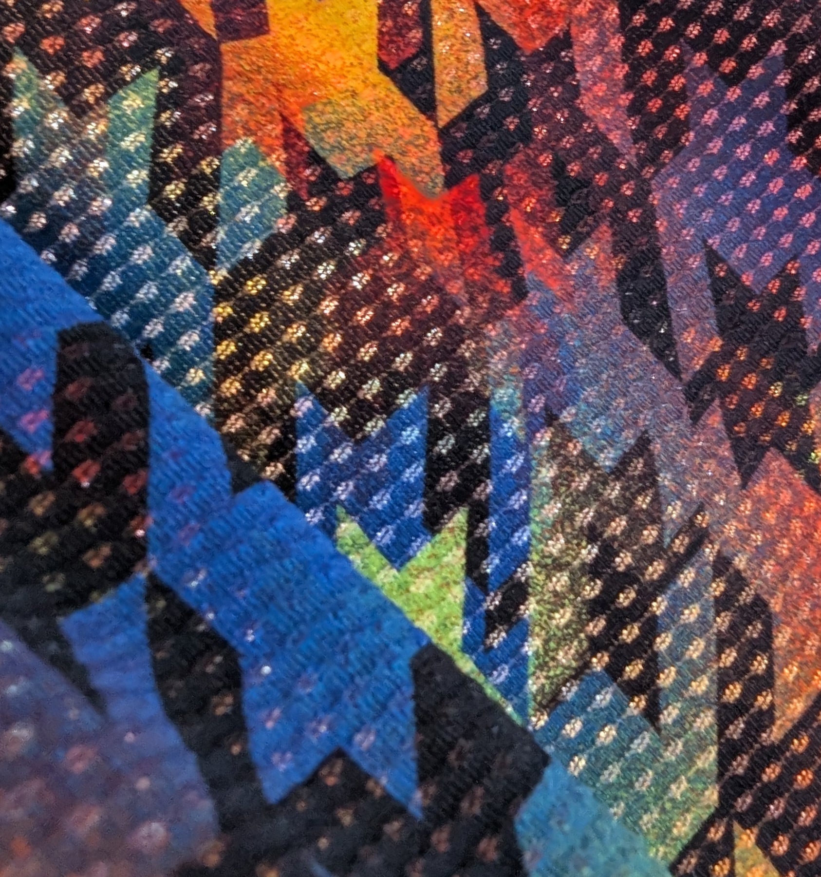 Solarmesh Tank - Rainbow Houndstooth