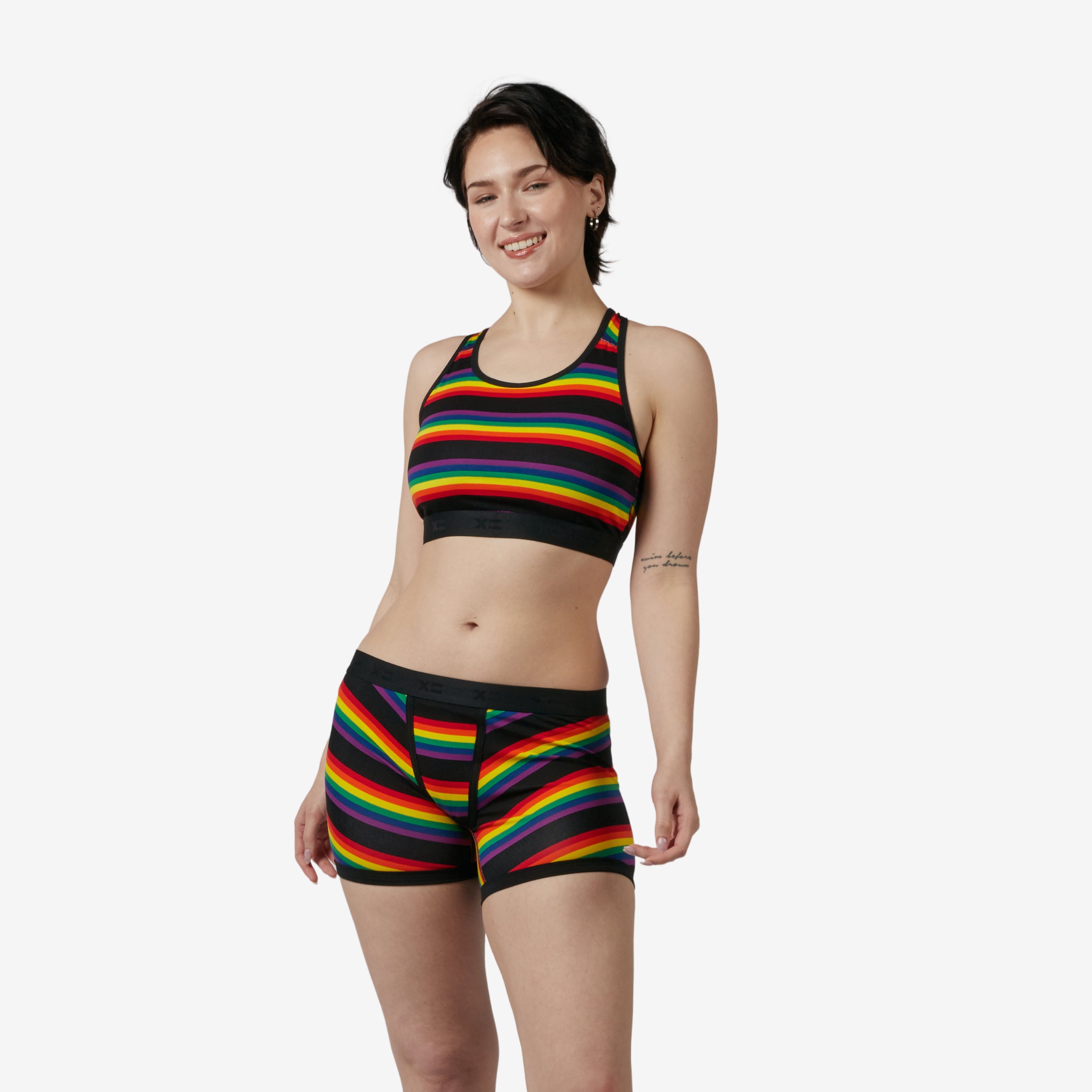 Model: Avery is 5'9" and wears a Medium