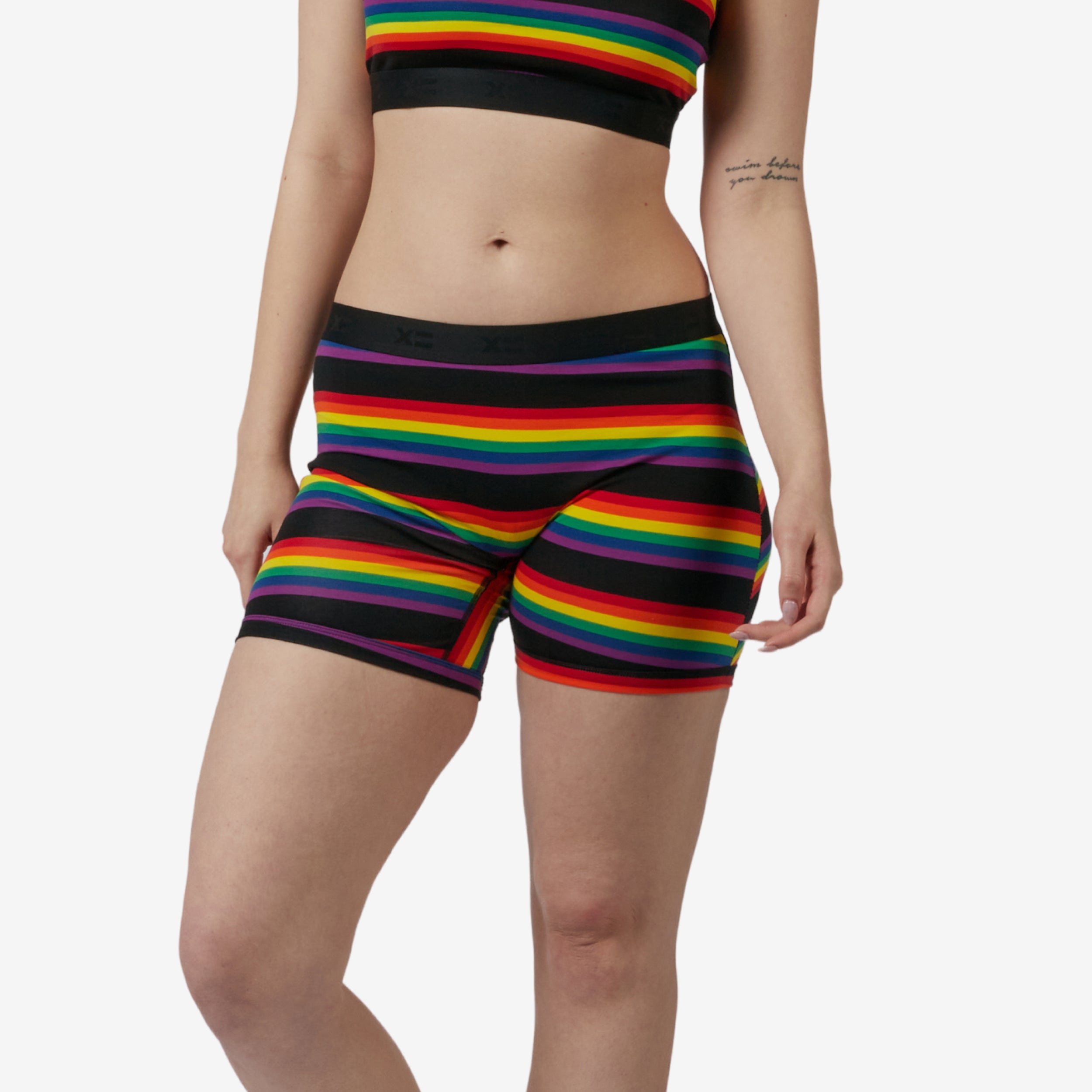 6" No Fly Boxer Briefs - Stripe Unbound