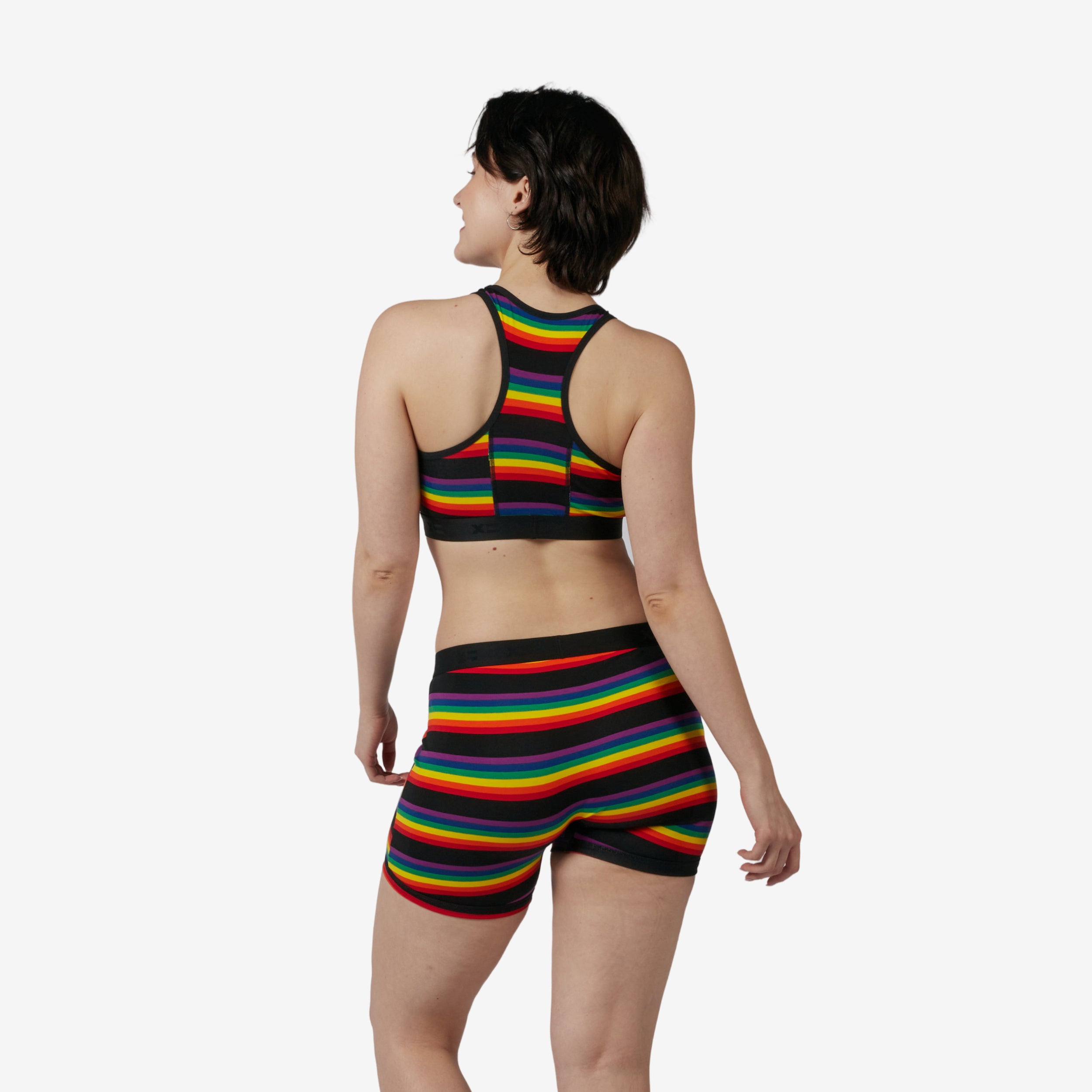 6" No Fly Boxer Briefs - Stripe Unbound