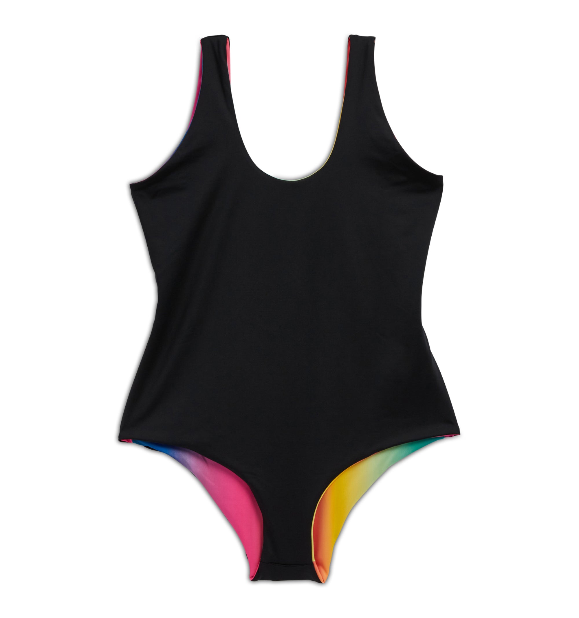 Swim Reversible One-Piece - Melting Rainbow