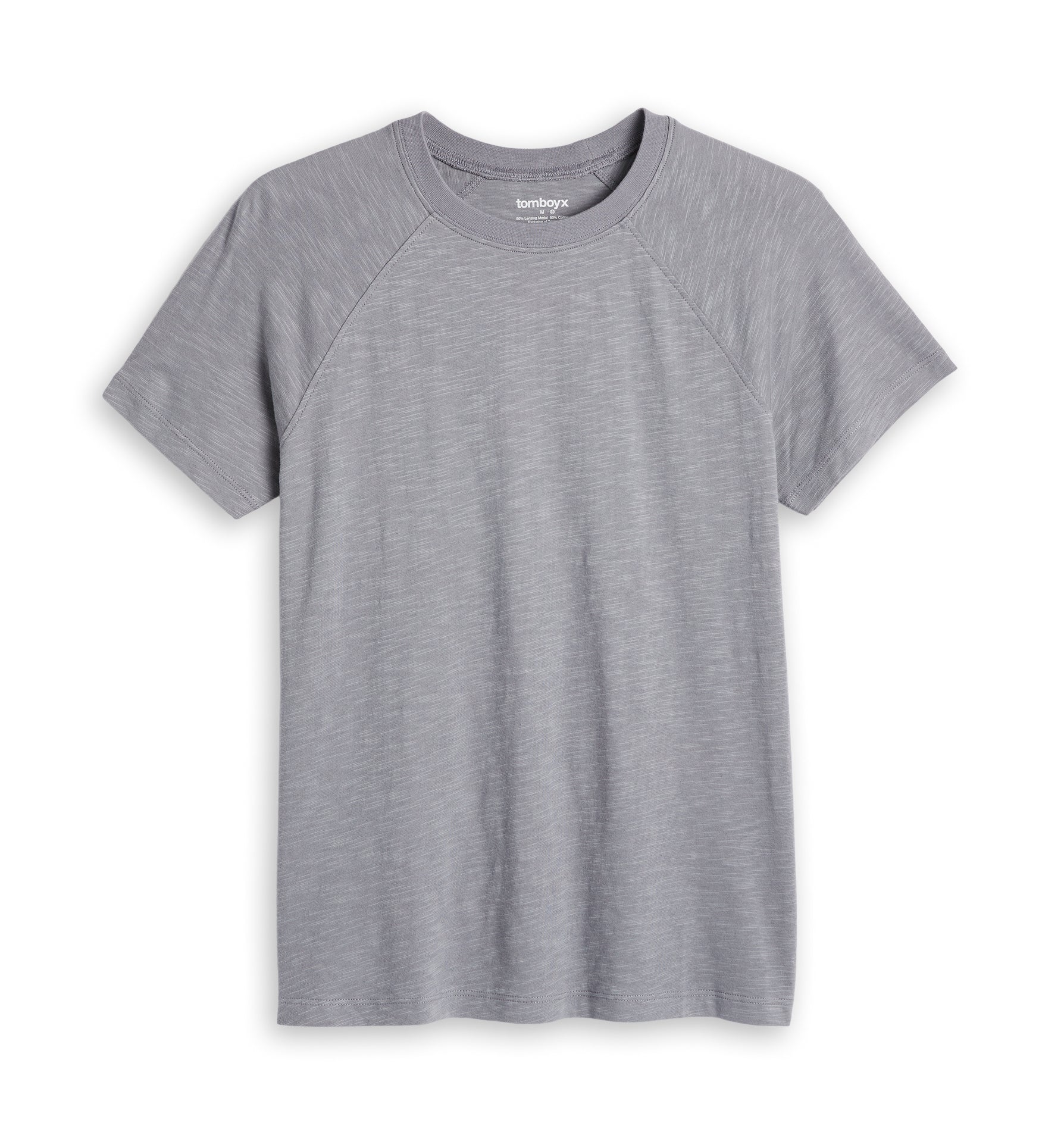 Short Sleeve Jersey Slub Raglan Tee - Ultimate Gray