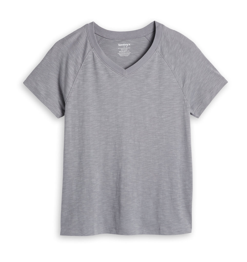 Short Sleeve Jersey Slub V Neck Tee Ultimate