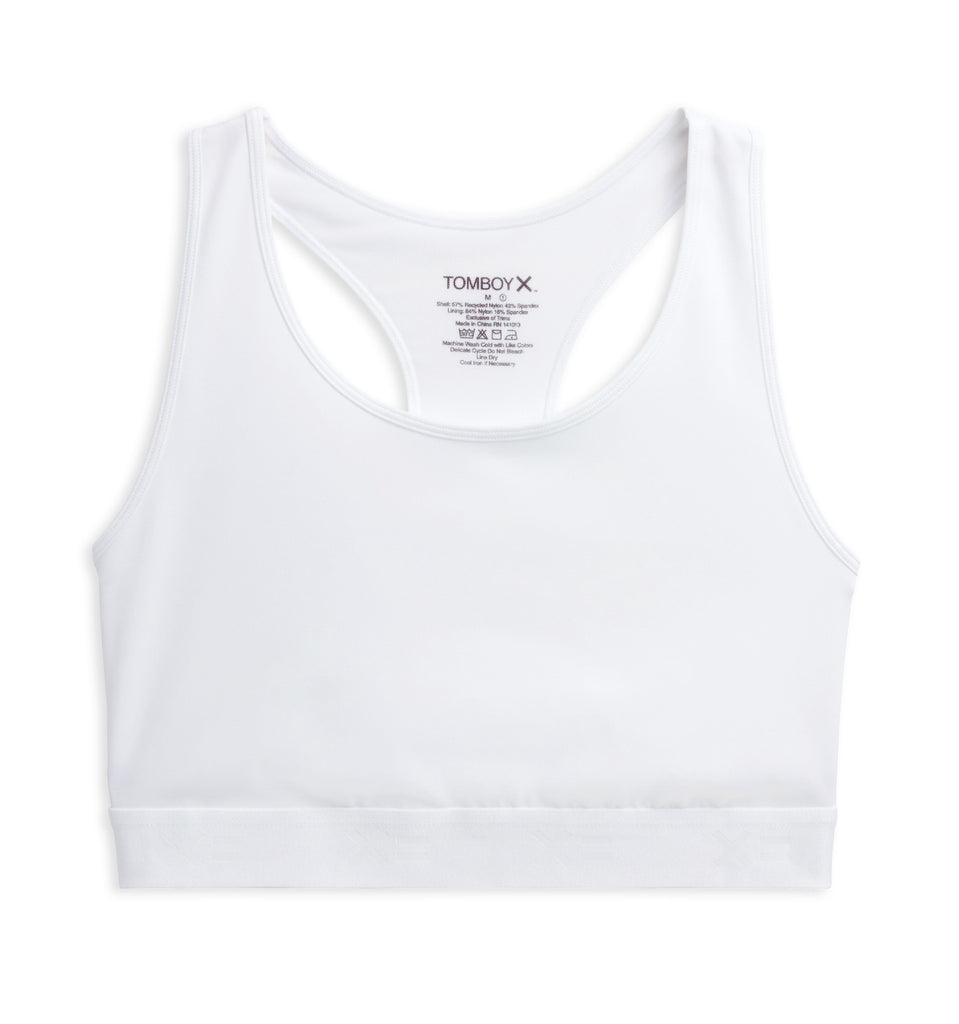Racerback Compression Top - White – TomboyX