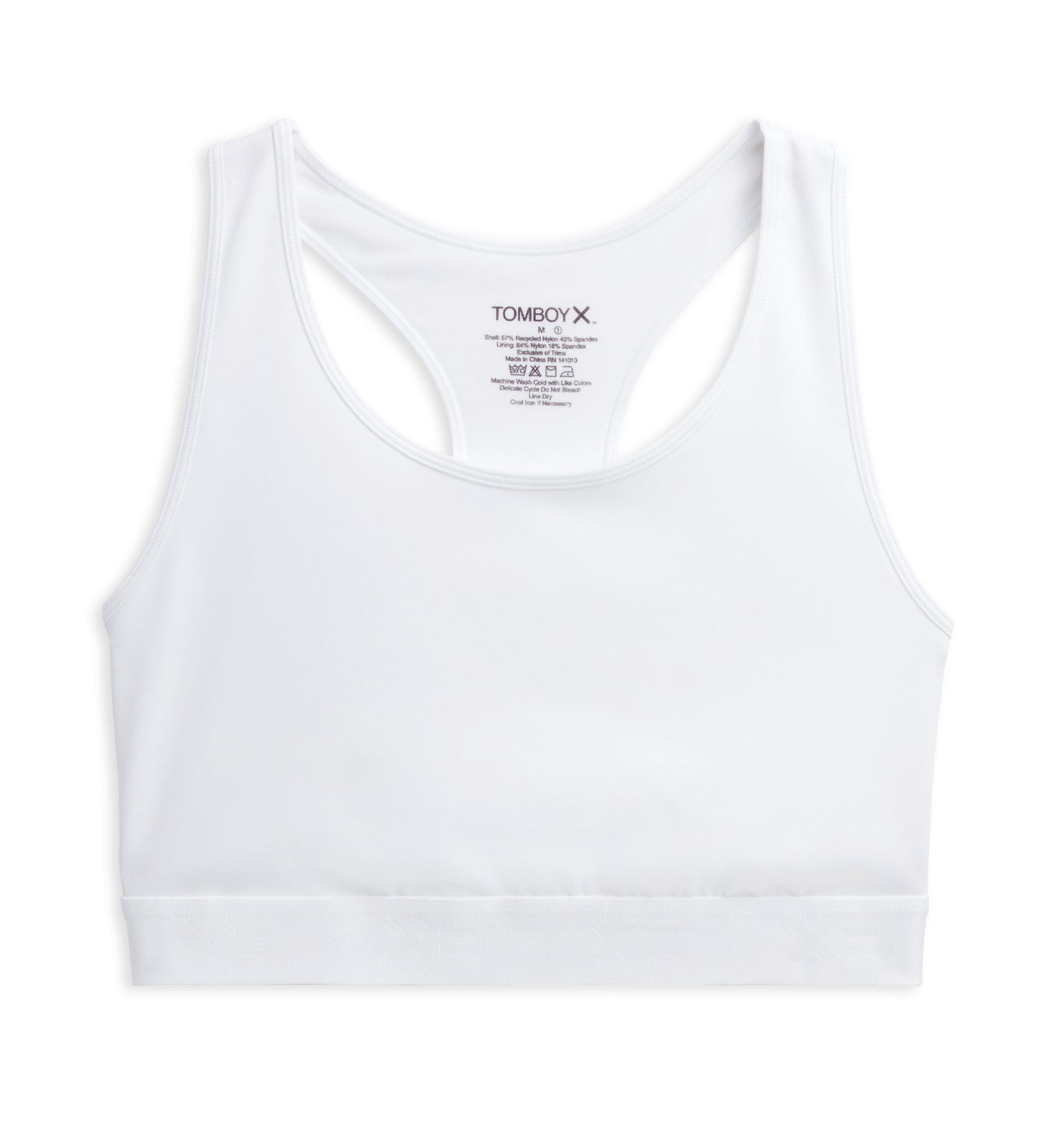 White Racerback Racerback Compression Top - White – tomboyx