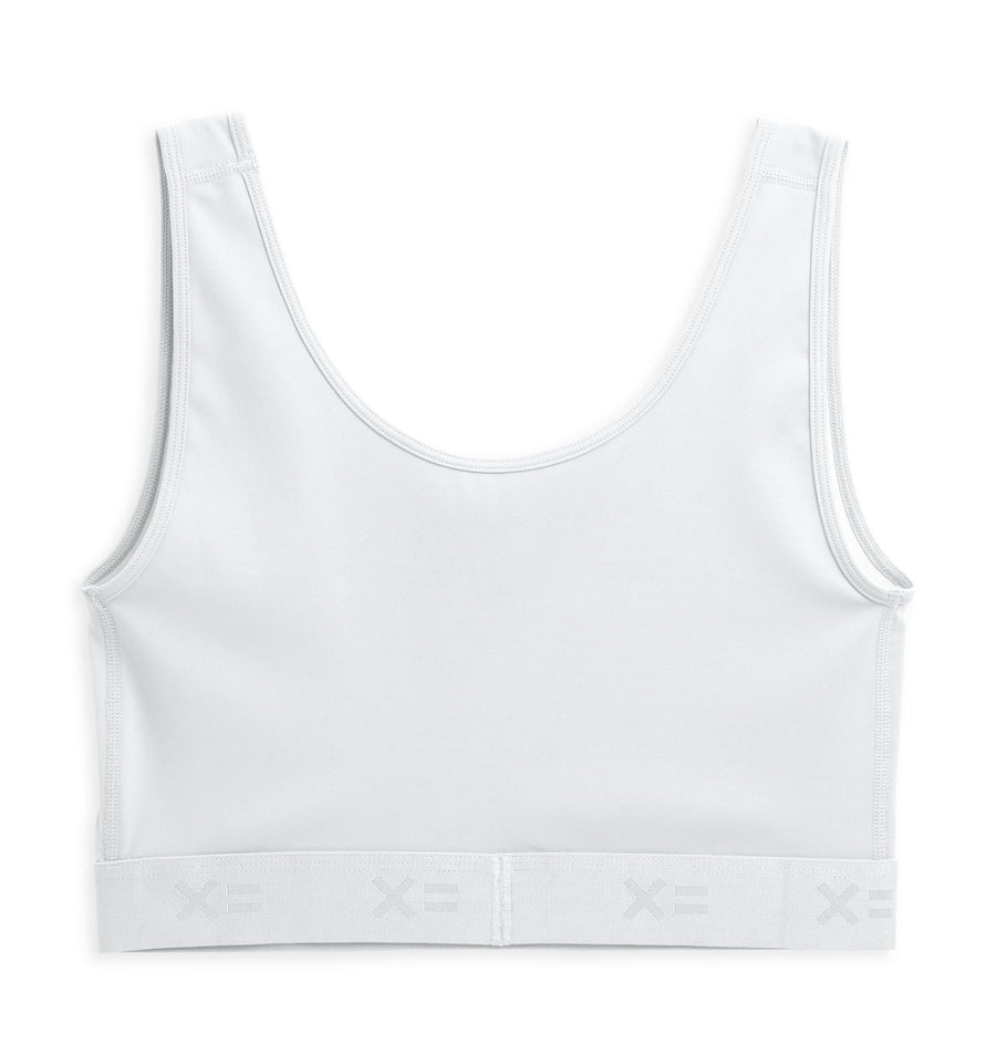 V Neck Compression Top White TomboyX
