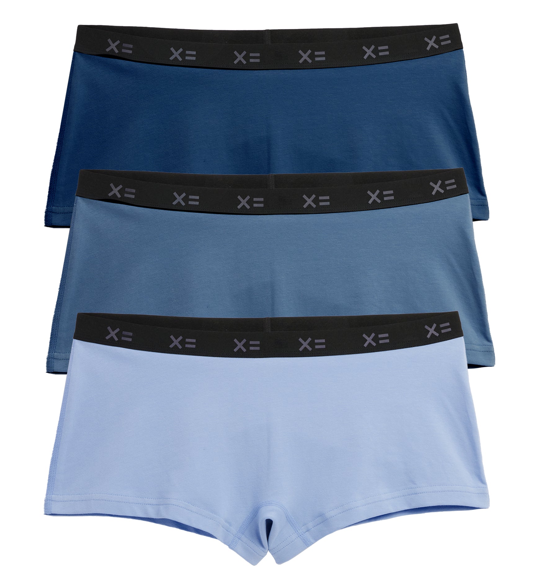 TomboyX First Line Period Leakproof Boy Shorts Underwear, Cotton Stretch  Comfort (3XS-6X) Sugar Violet X Large