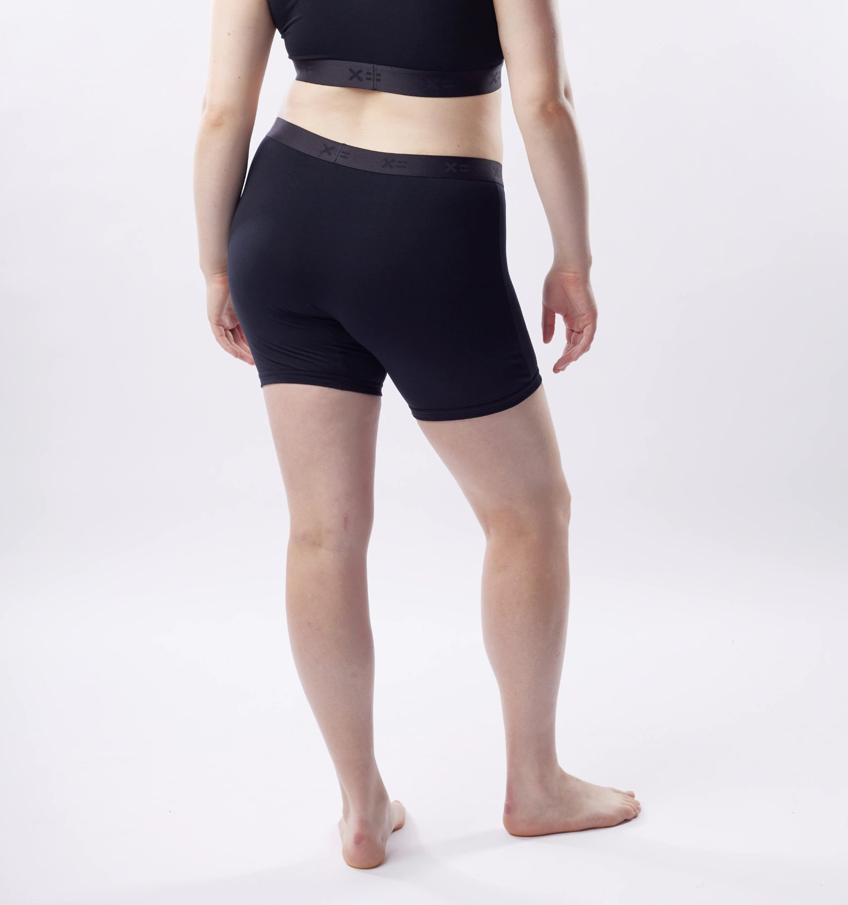 6" No Fly Boxer Briefs - Misty Blue X= Shine