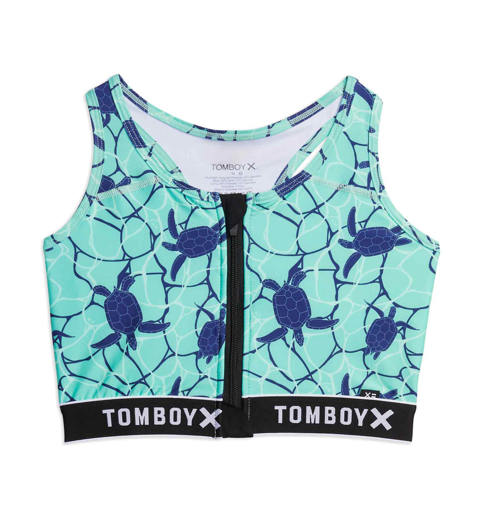 TomboyX Racerback Zip Bikini Top
