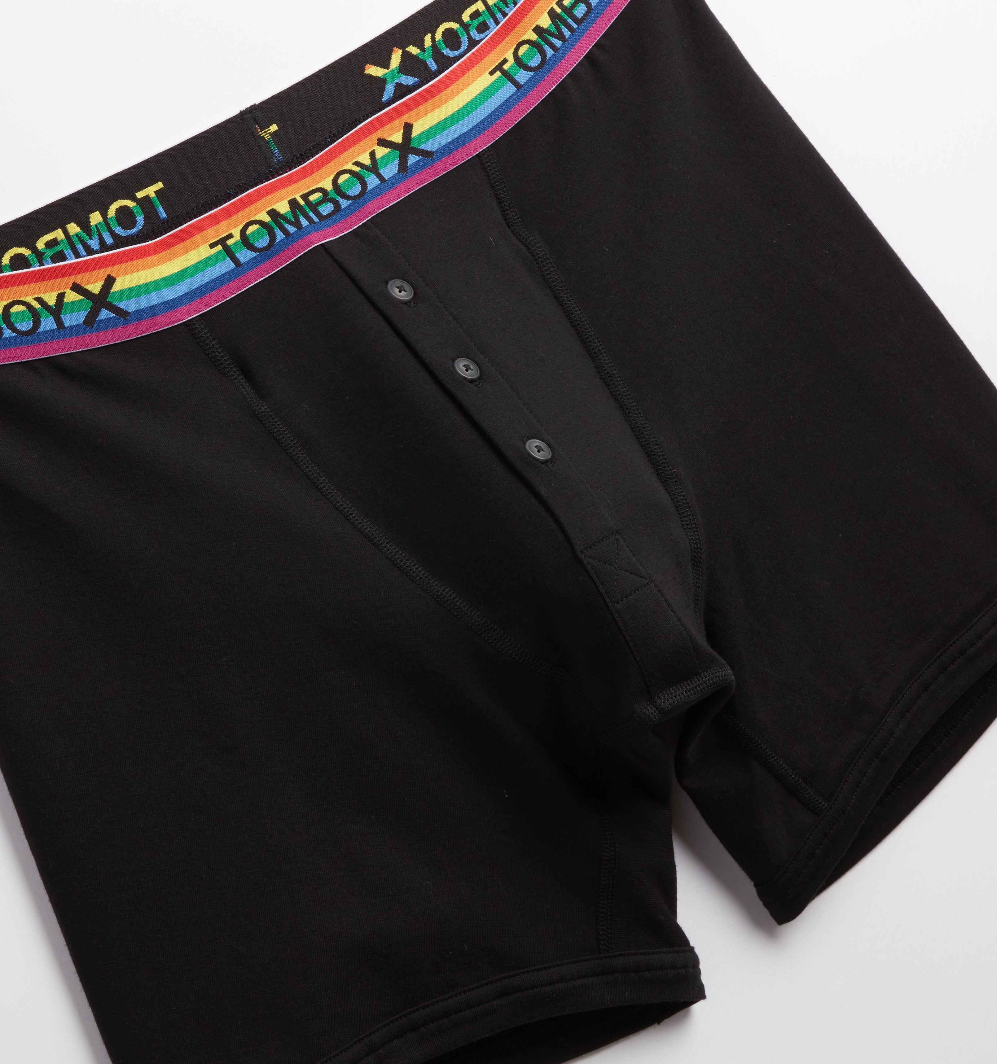 6" Fly Packing Boxer - Black Rainbow