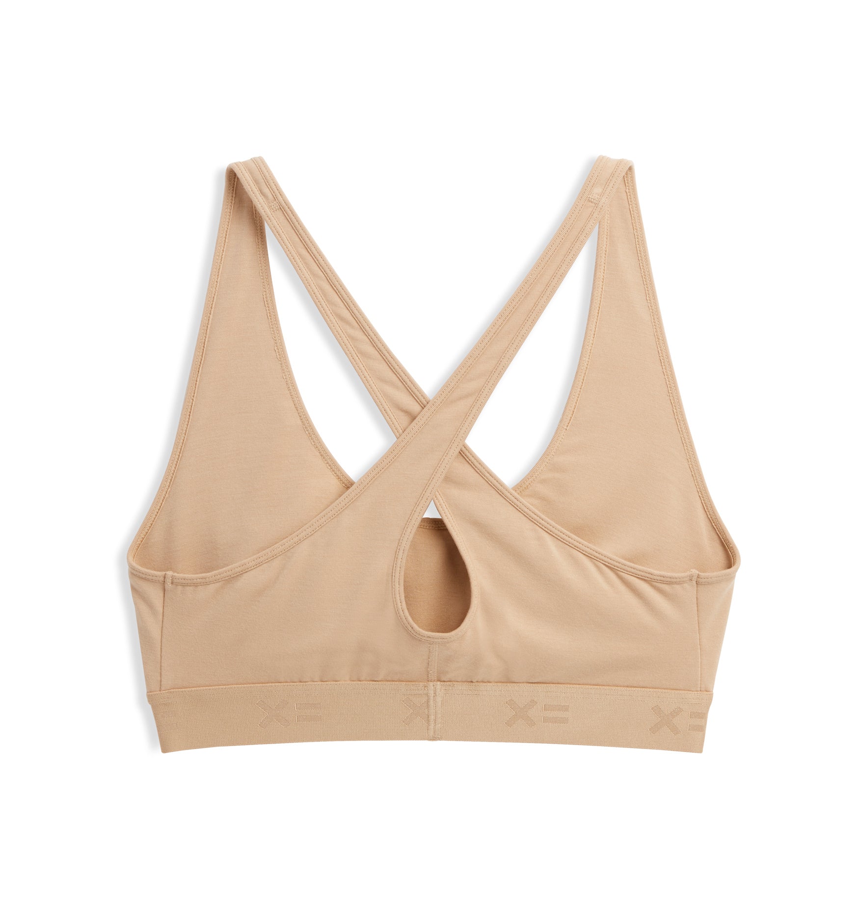 TomboyX Straight Up Soft Bra, Cotton Square-Neck Bralette for