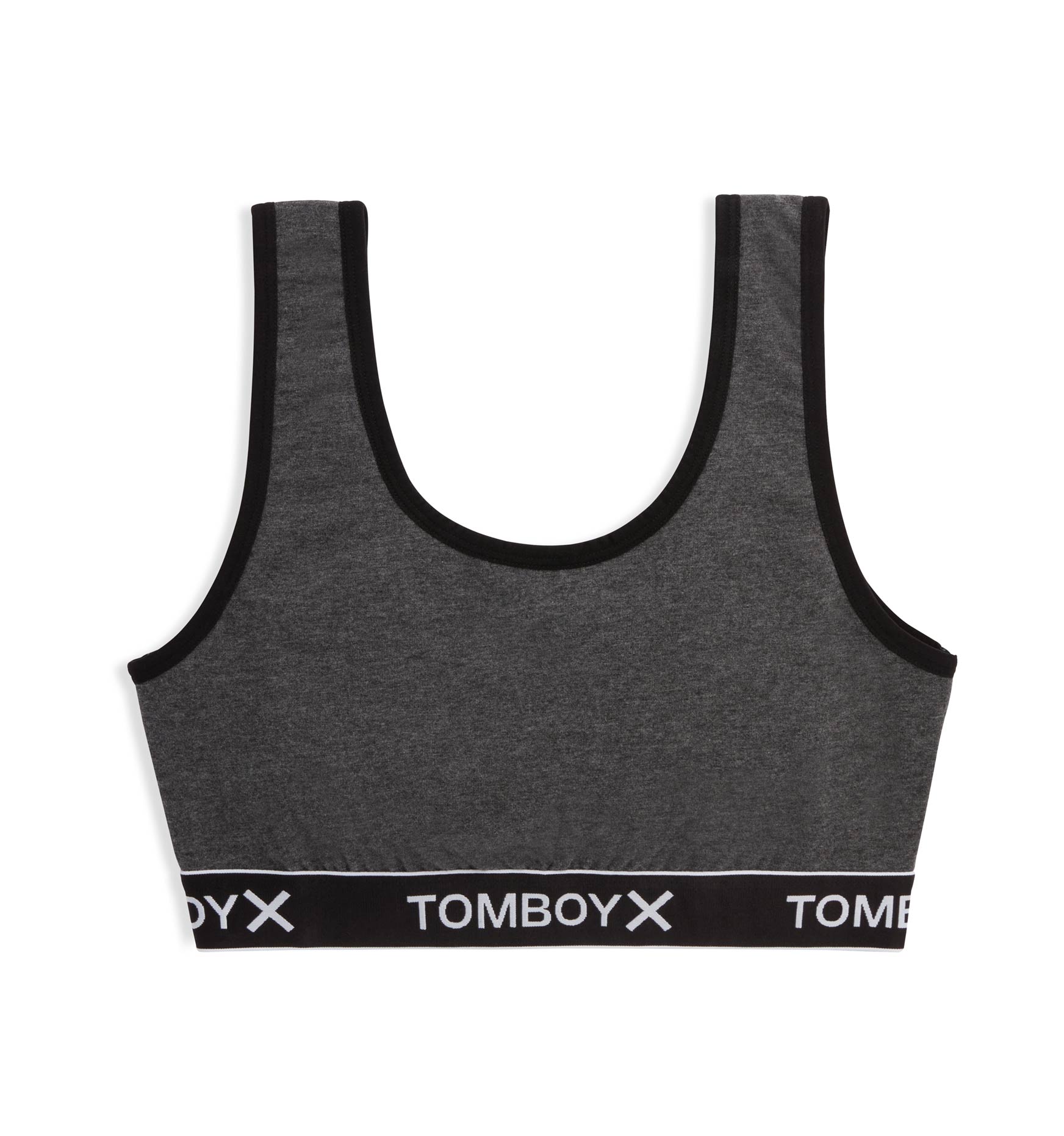 Tomboyx Essentials Soft Bra, Organic Cotton Rib Scoop-neck, Wireless  No-padding Low Impact, For Women Plus-size Inclusive (xs-6x) Black Large :  Target
