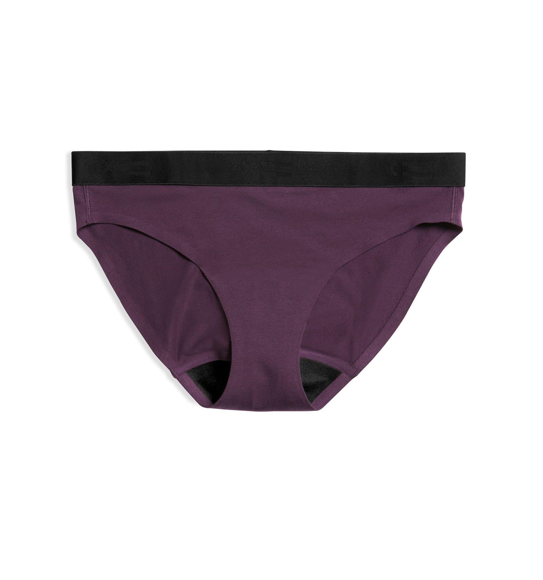 First Line Leakproof Bikini - Plum X=-Underwear-TomboyX