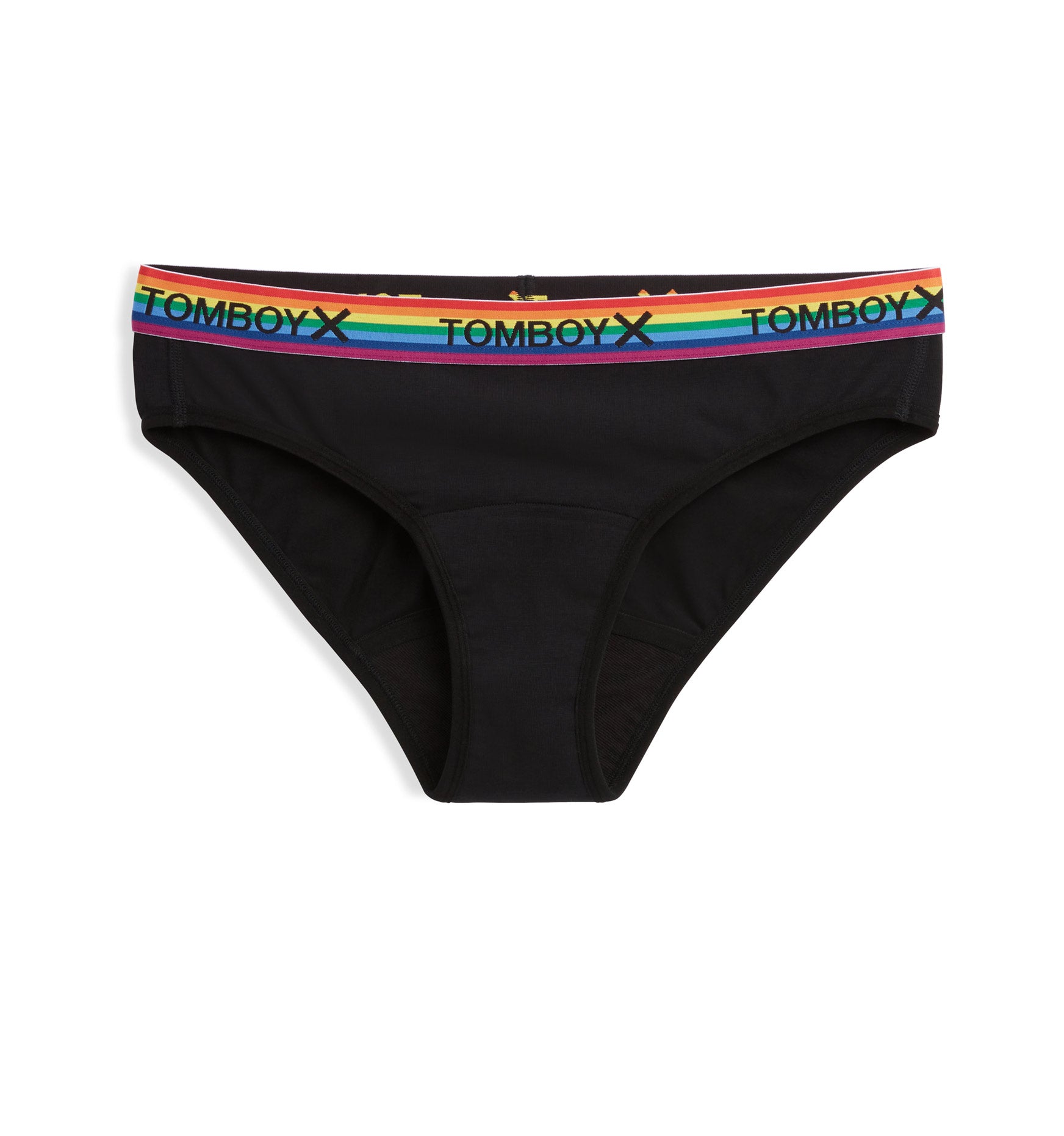 First Line Period Bikini 3-Pack - Black Rainbow Logo