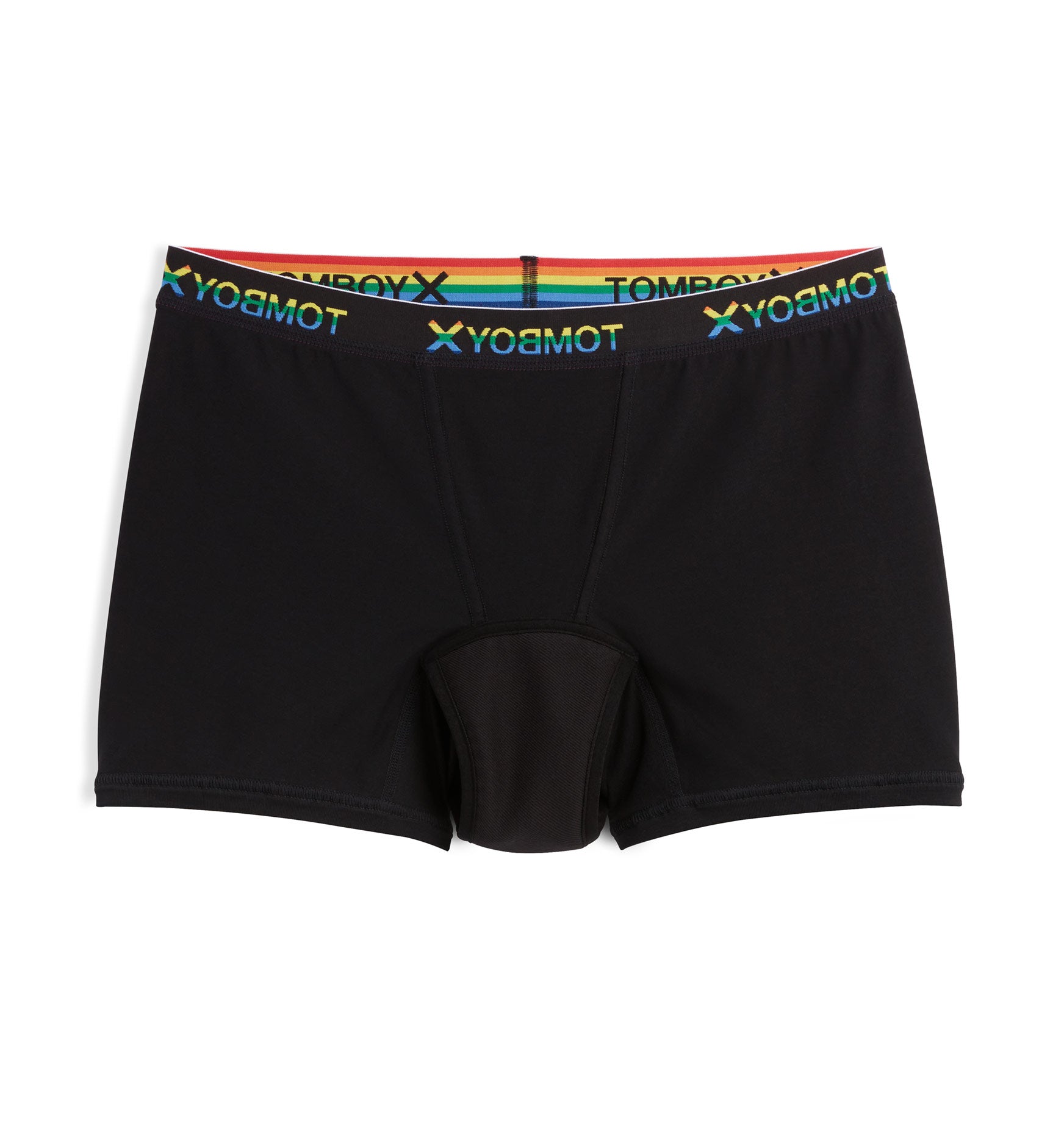 TomboyX First Line Period 9 Boxer Briefs - X= Black on Marmalade