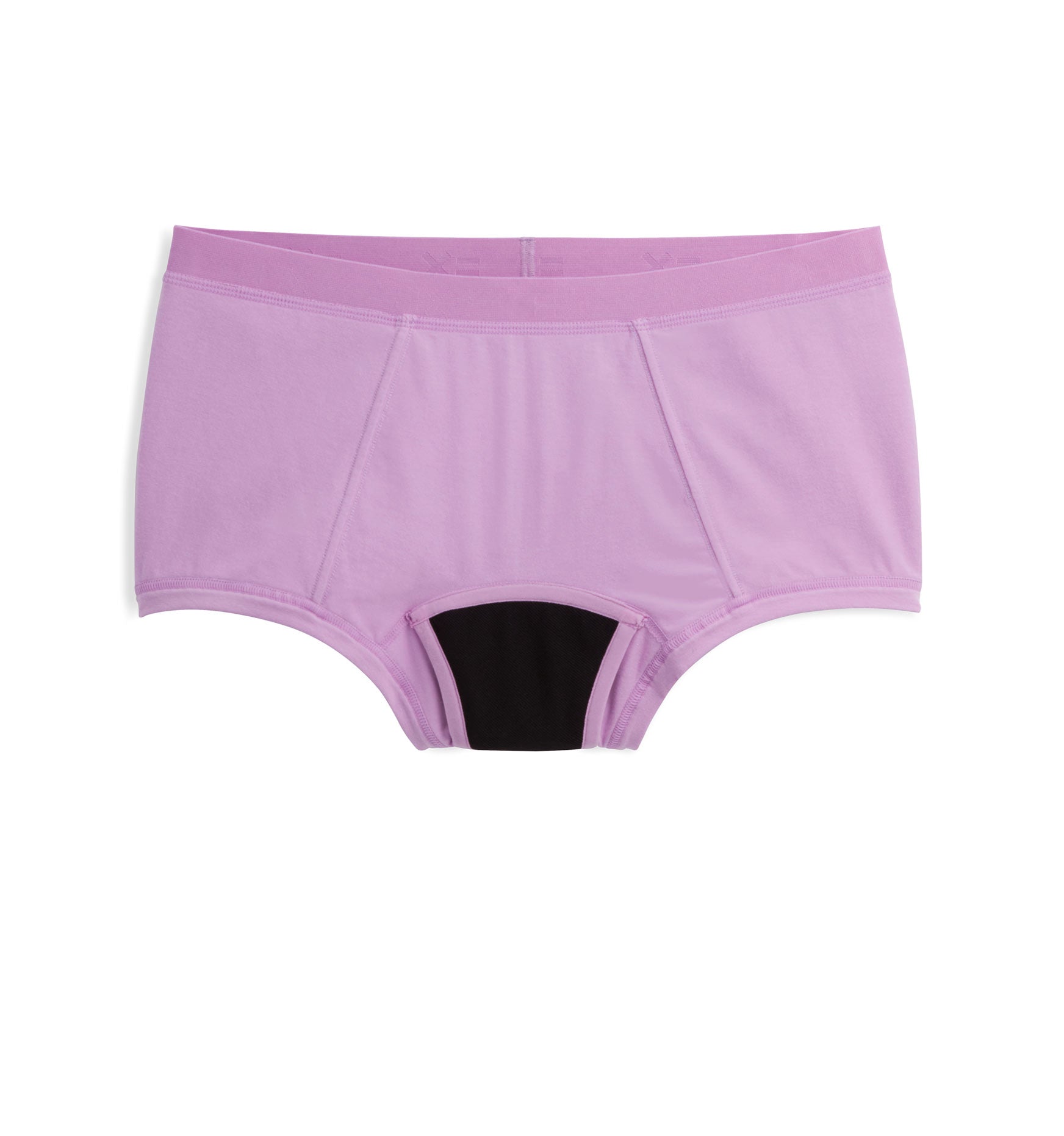 TomboyX Women's First Line Period Leakproof 4.5 Inseam Boxer Briefs  Underwear, Soft Cotton Stretch Comfortable (3XS-6X) X= Black Small