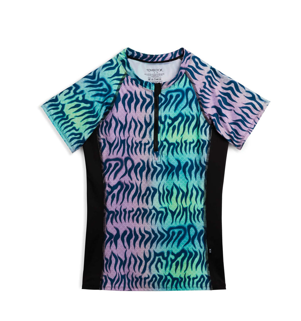 [GLACK] GT108 Summer Vibe Short Sleeve Rash Guard/追跡付 Women's Short Sleeve Rash Guard Endless Summer | Title Nine