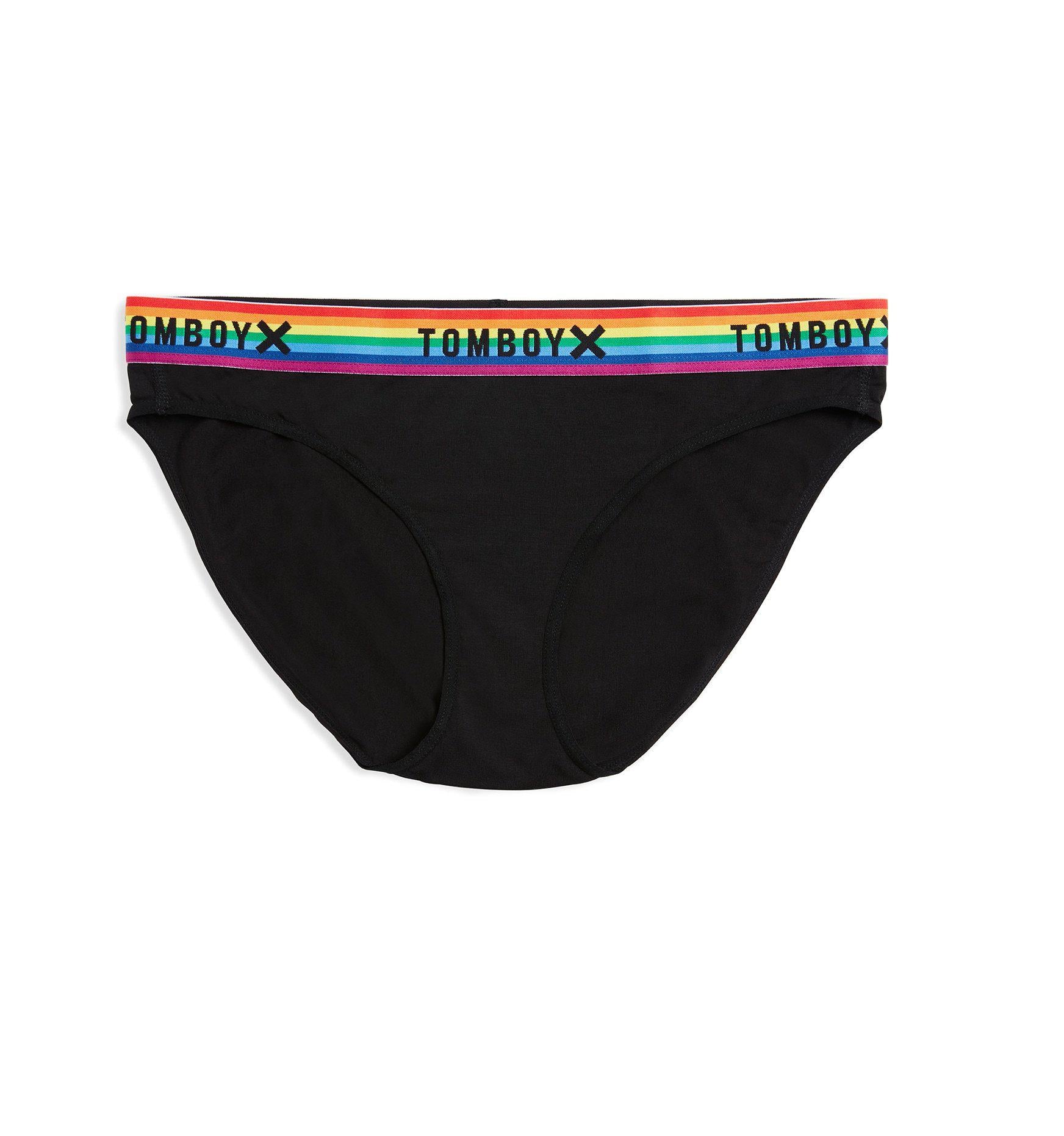 Bikini - MicroModal Black Rainbow-Underwear-TomboyX