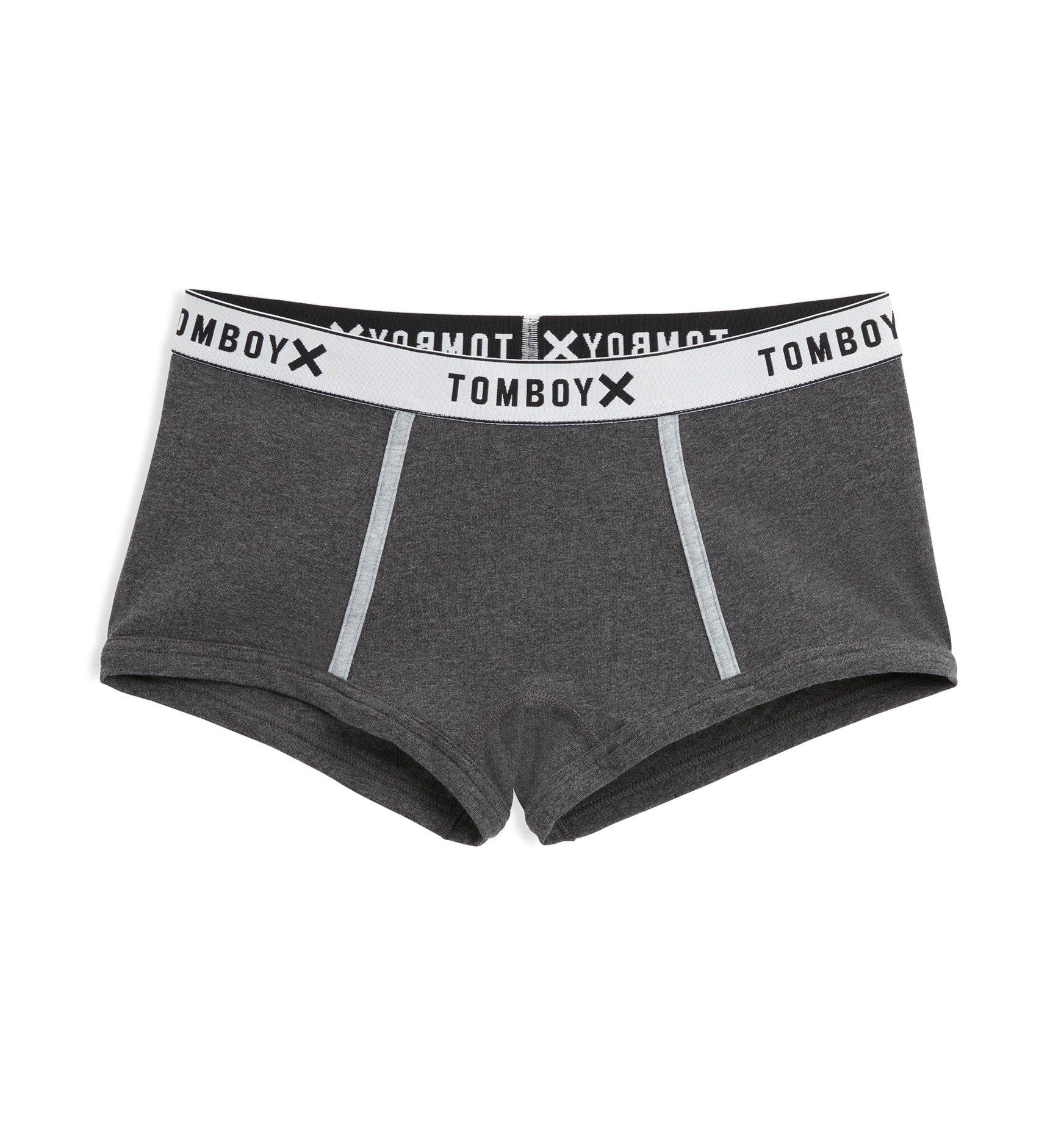 Boy Shorts - Charcoal-Underwear-TomboyX