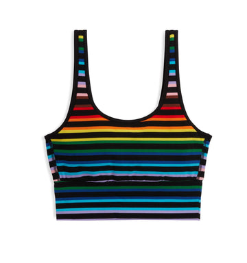 Longline Scoop Bra - Progress Pride Stripes – TomboyX