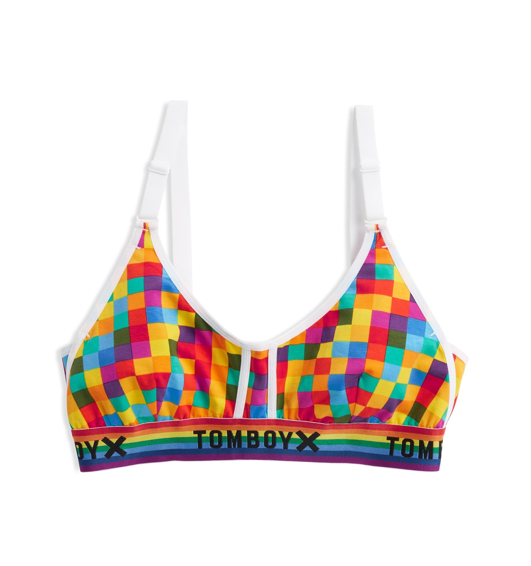 Adjustable Triangle Bralette LC - TENCEL Modal Pixel Me This – TomboyX