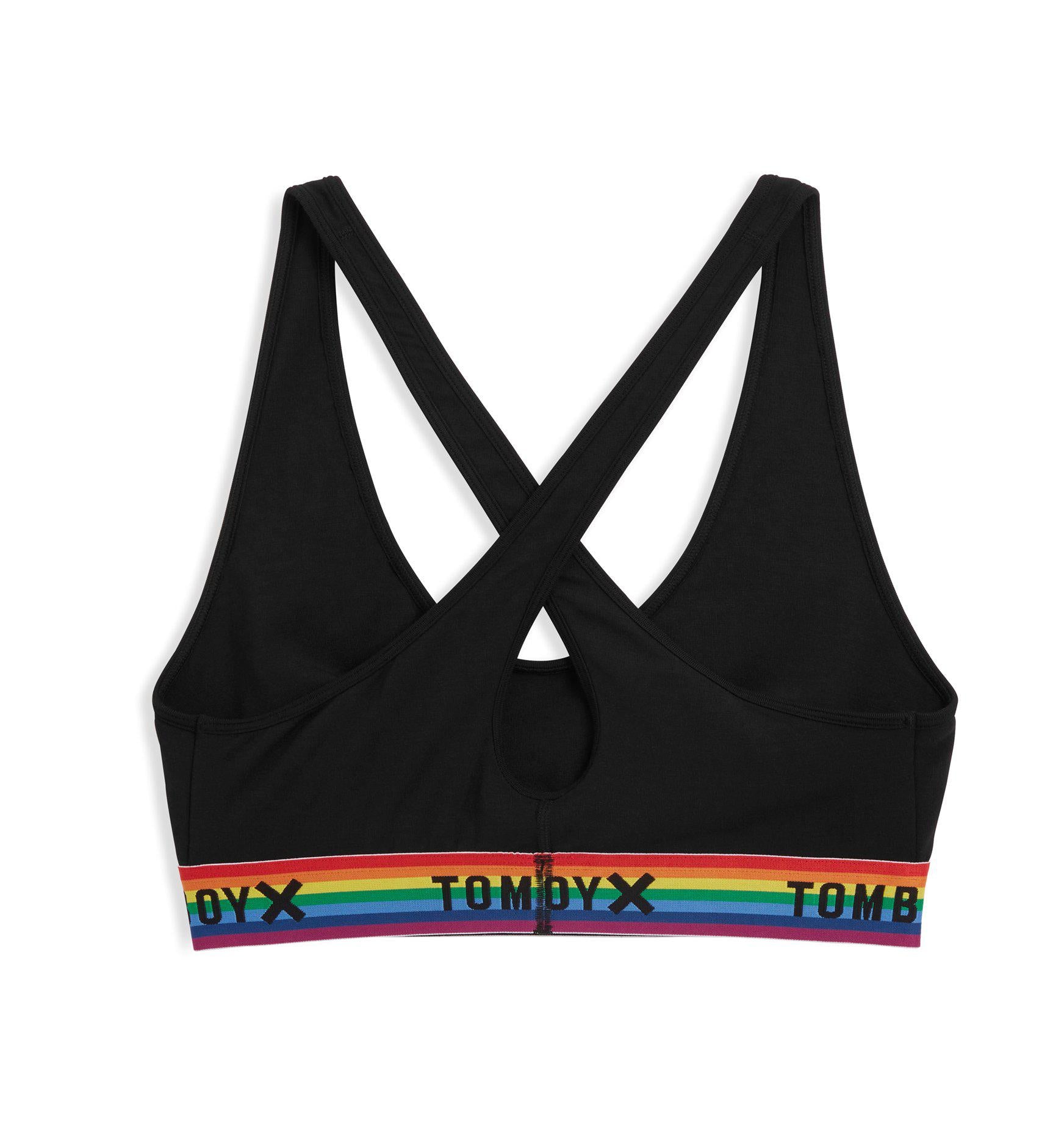 All Day Bralette LC - TENCEL Modal Black Rainbow – TomboyX