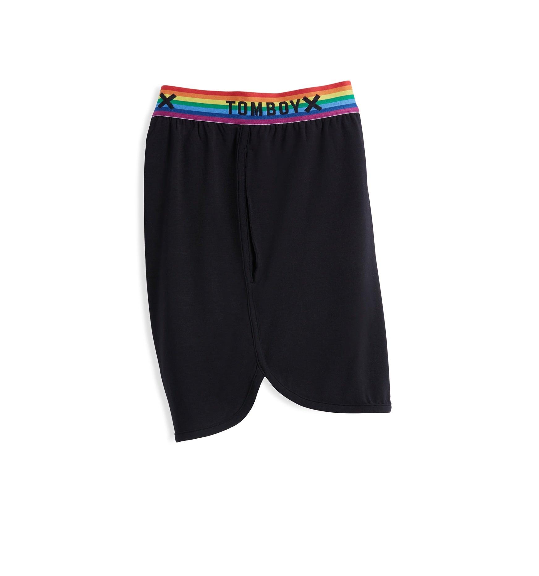 Pajama Shorts - TENCEL™ Modal Black Rainbow - Sleepwear - TomboyX
