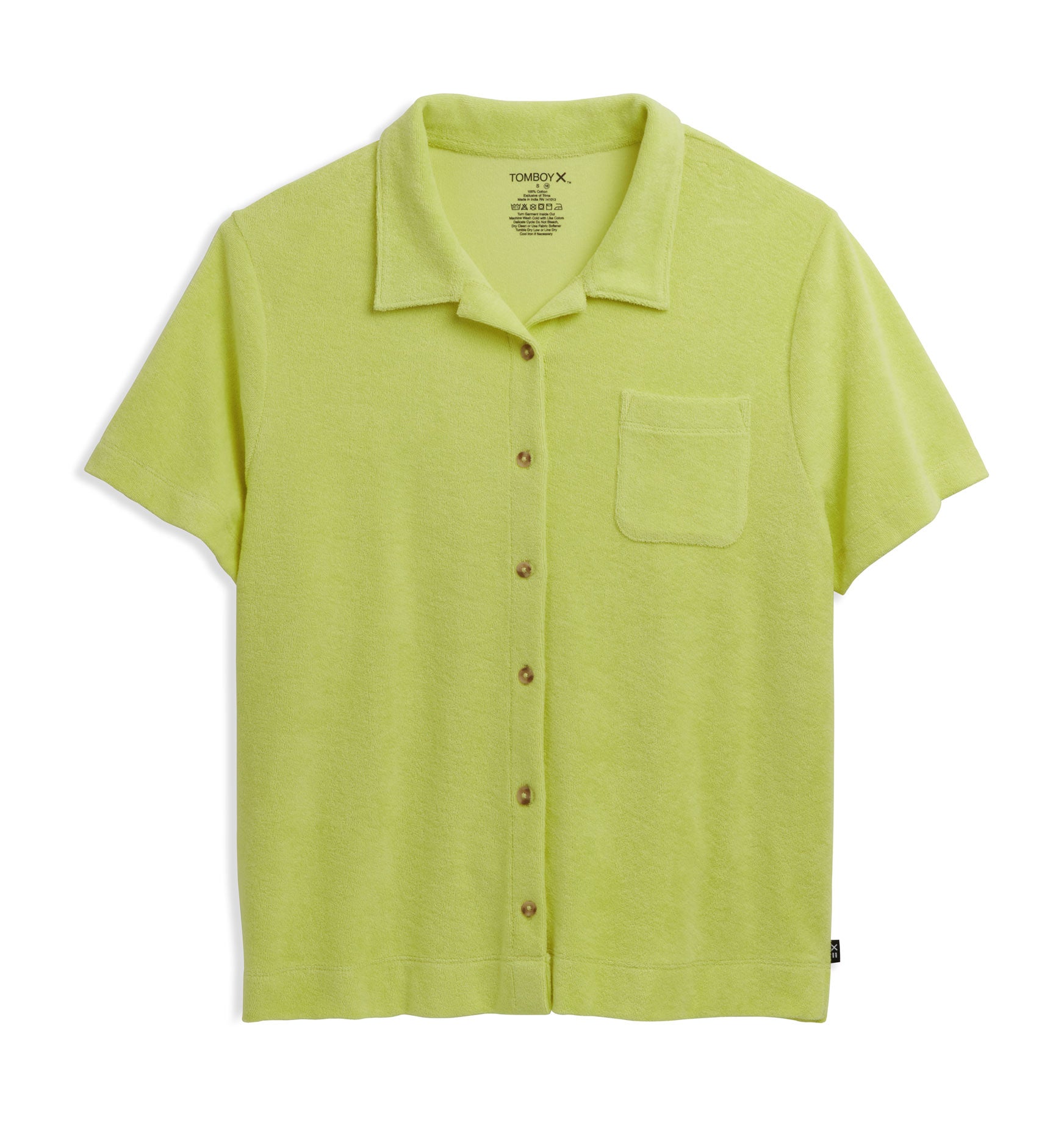 Terry Cabana Shirt LC - Lime Sorbet