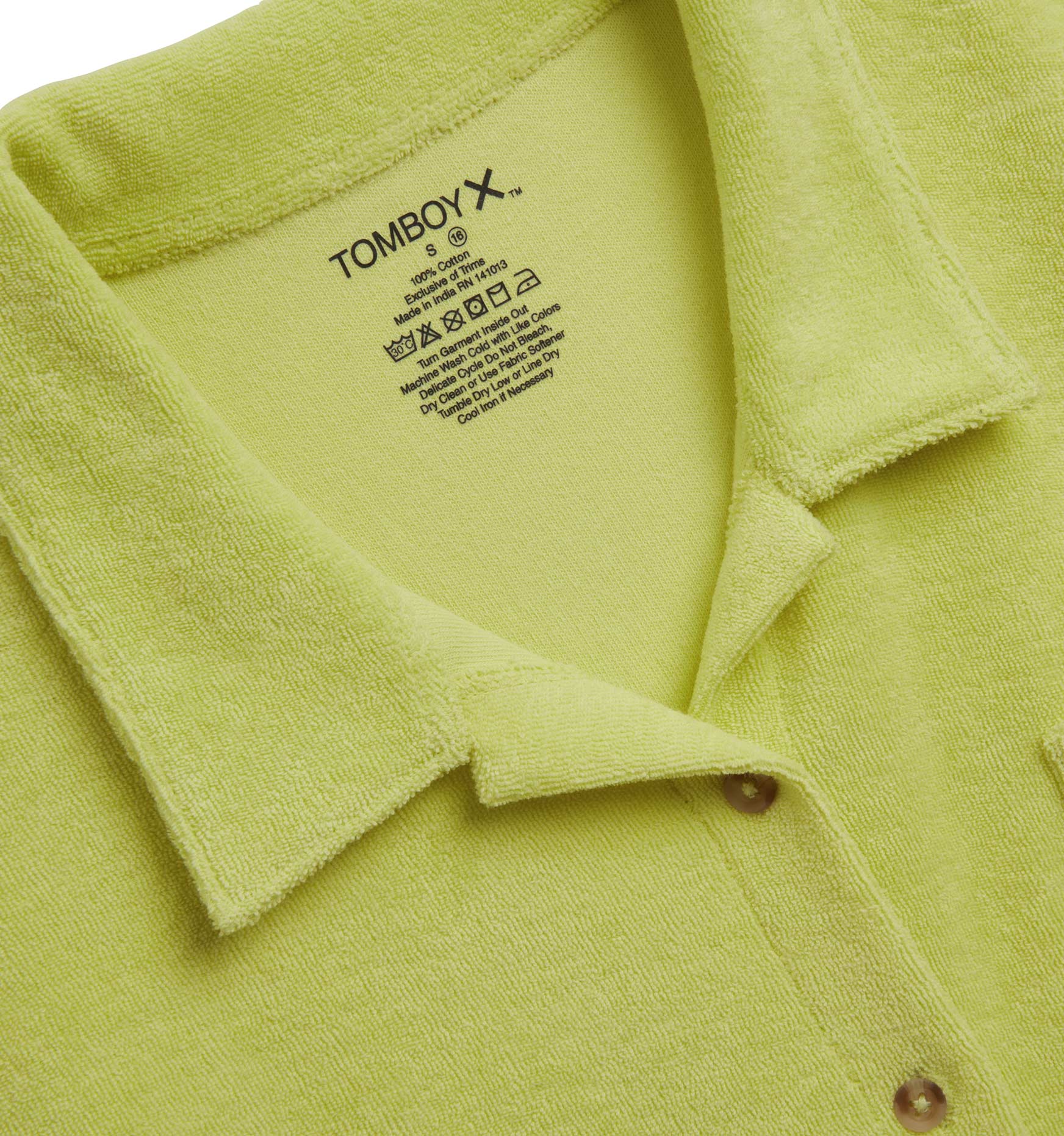 Terry Cabana Shirt LC - Lime Sorbet