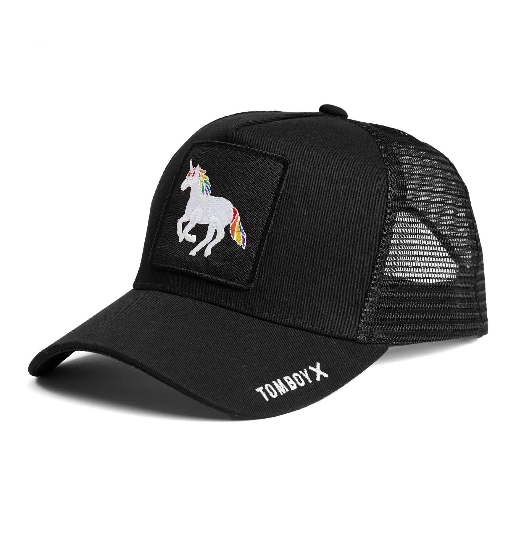 Trucker Hat - Rainbow Unicorn-Hat-TomboyX