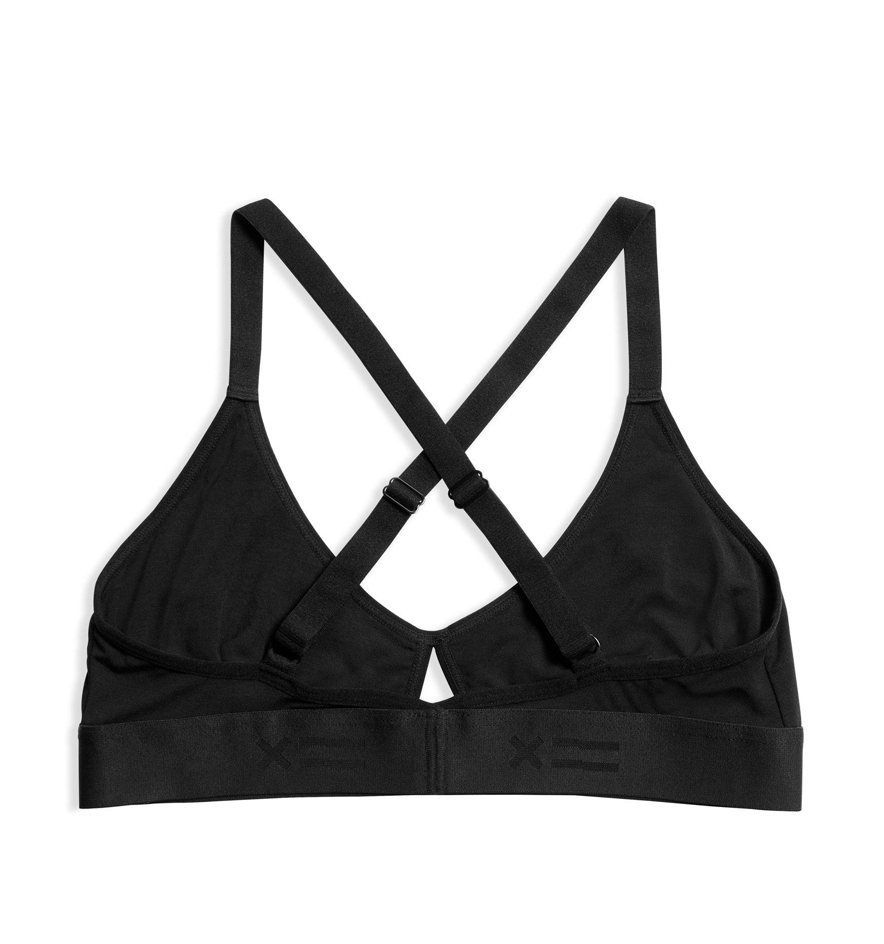 Calvin Klein plus Pride collection bralette in black with rainbow contrast